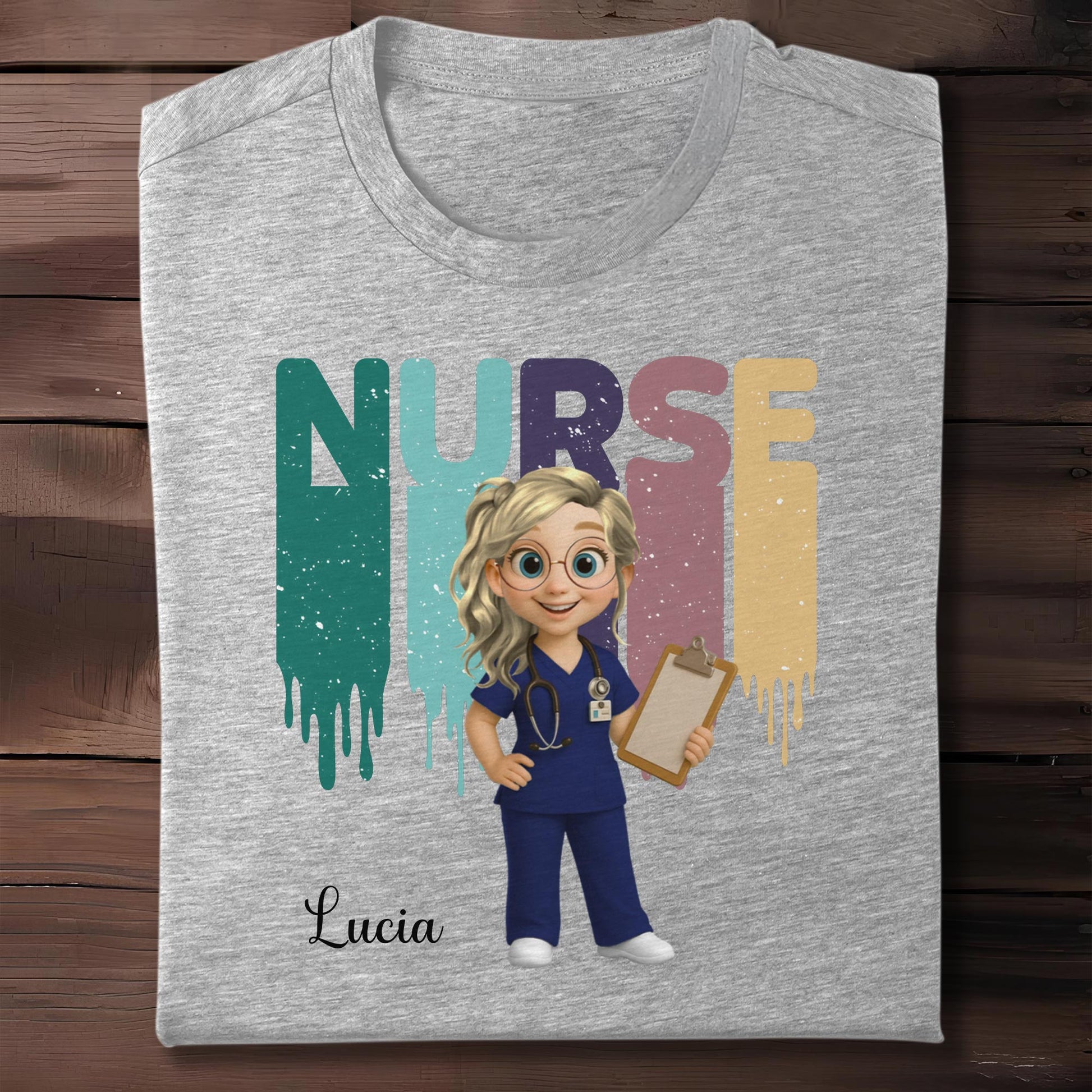 Nurse, Animated Character With Clipboard