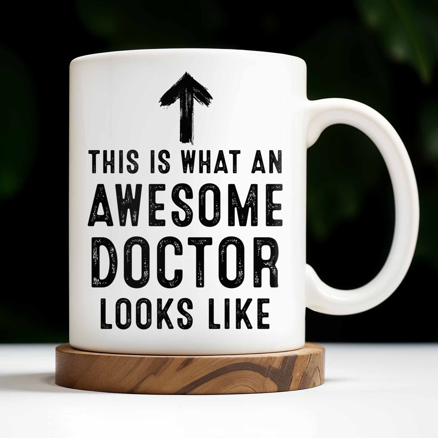This Is What An Awesome Doctor Looks Like, Medical Coat and Stethoscope - Personalized Custom Coffee Mug - DOC010_MG