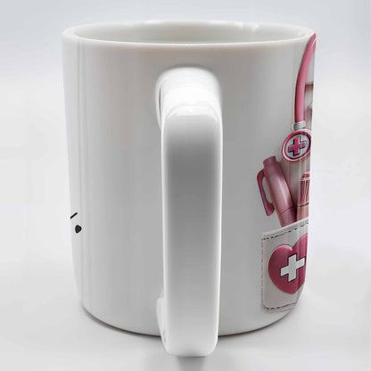 It's Miss Mrs Ms Dr. Actually, Medical Coat and Stethoscope - Personalized Custom Coffee Mug - DOC016_MG