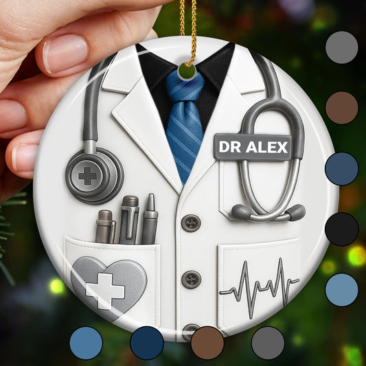 Honor A Dedicated Doctor With Custom Coat And Stethoscope Design