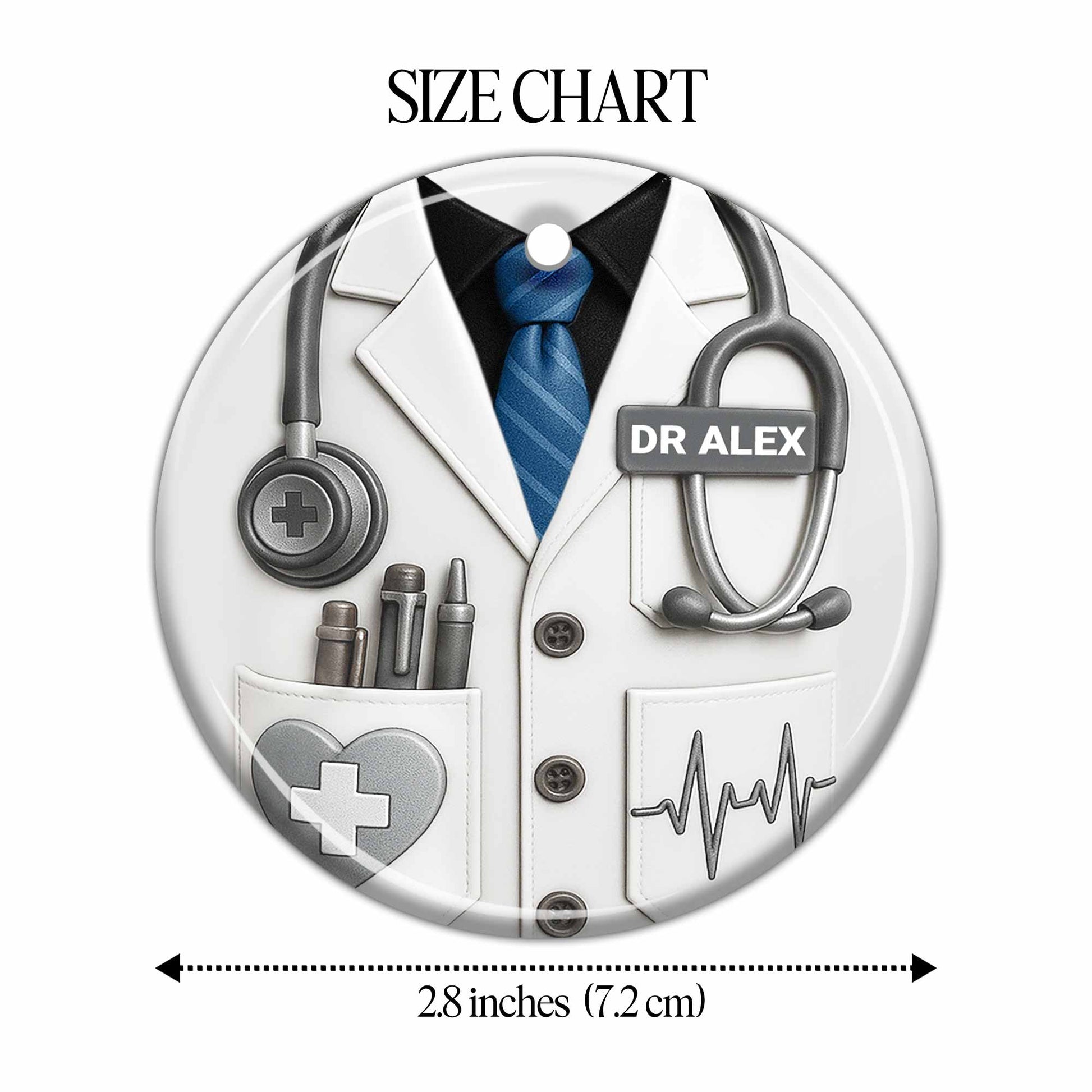 Honor A Dedicated Doctor With Custom Coat And Stethoscope Design