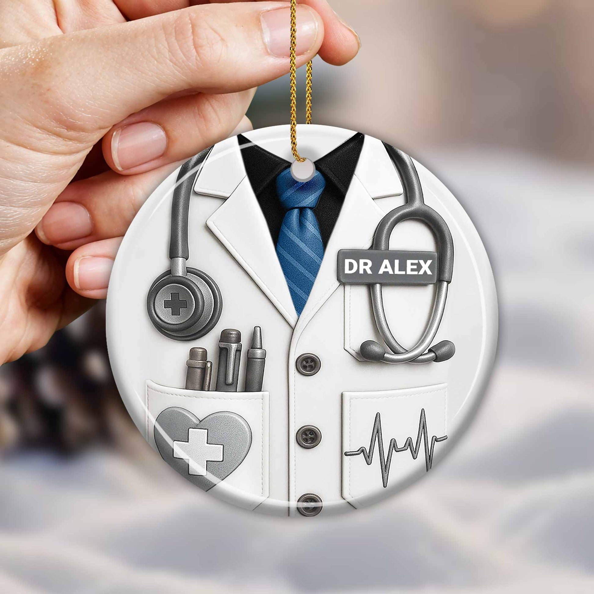 Honor A Dedicated Doctor With Custom Coat And Stethoscope Design