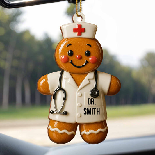 Celebrate Dedication and Care, Gingerbread Doctor Ornament