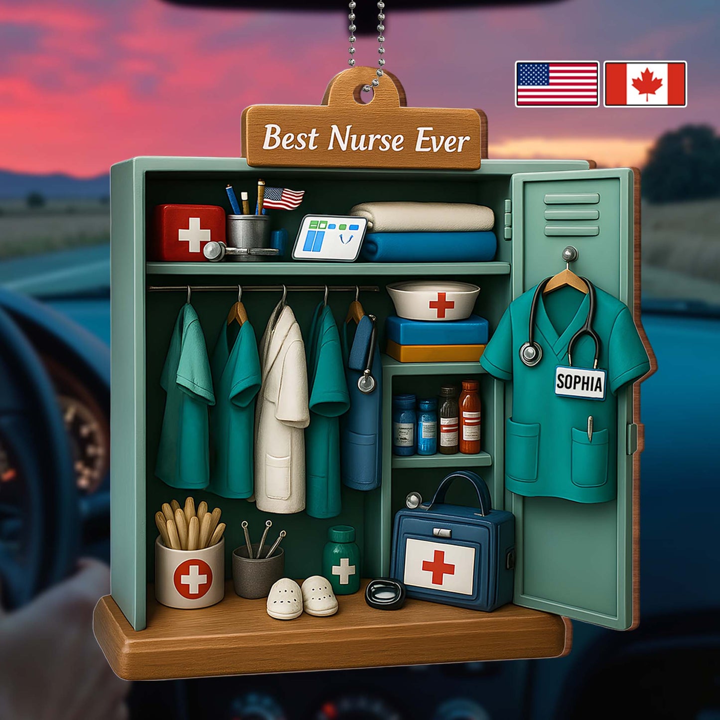 Best Nurse Ever, Nurse Uniform And Medical Equipment