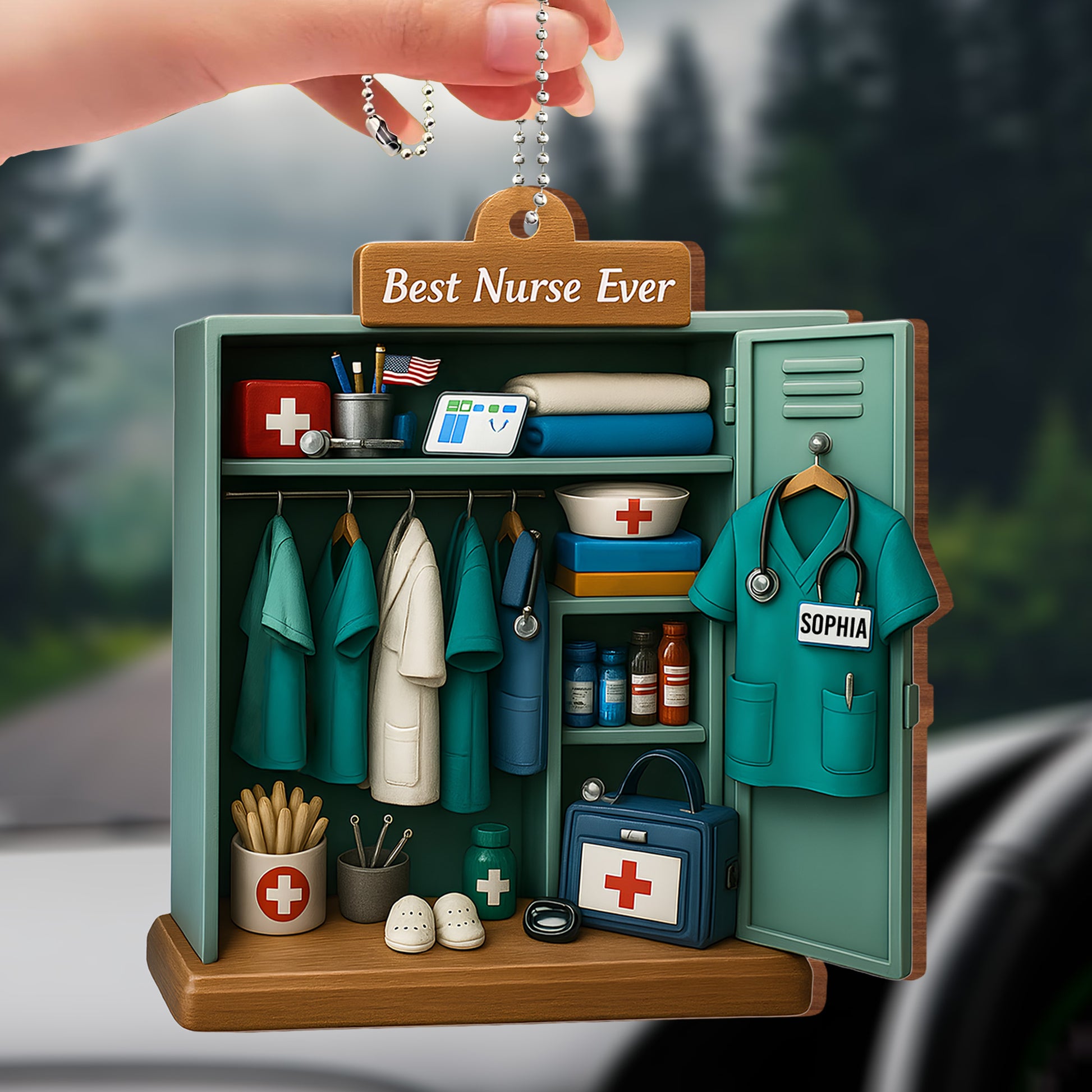 Best Nurse Ever, Nurse Uniform And Medical Equipment