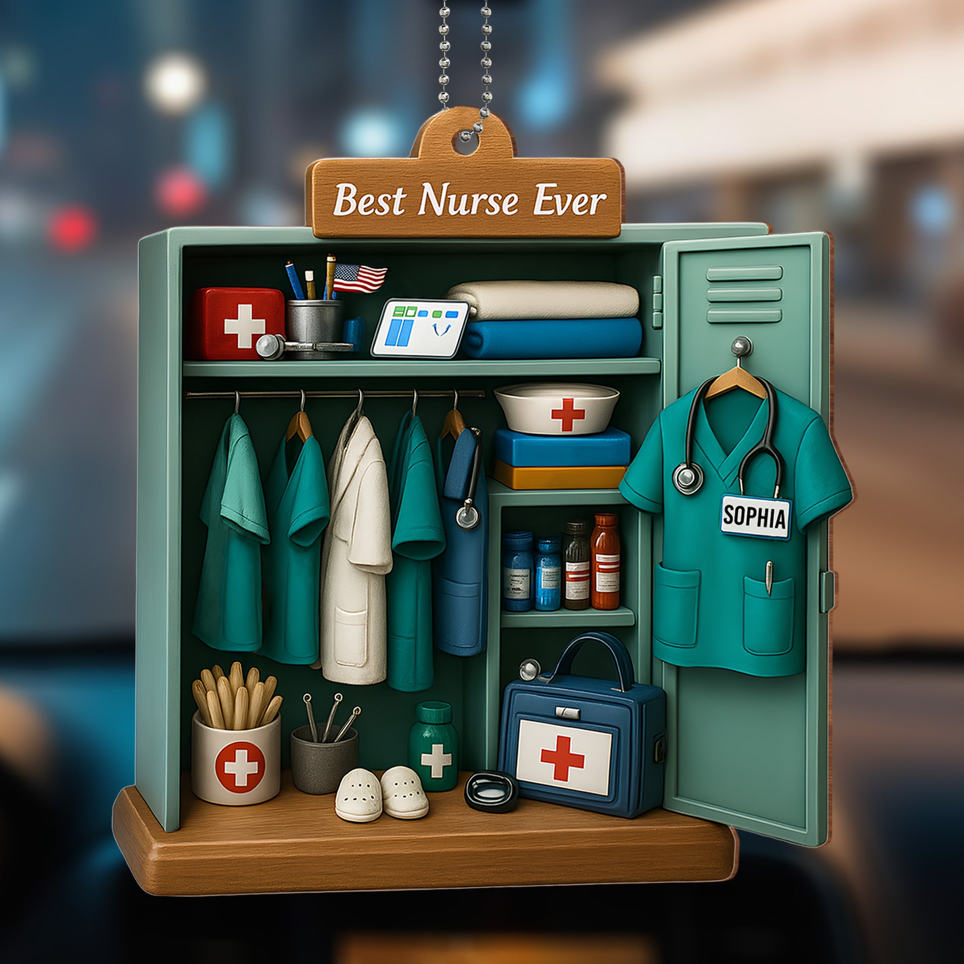 Best Nurse Ever, Nurse Uniform And Medical Equipment