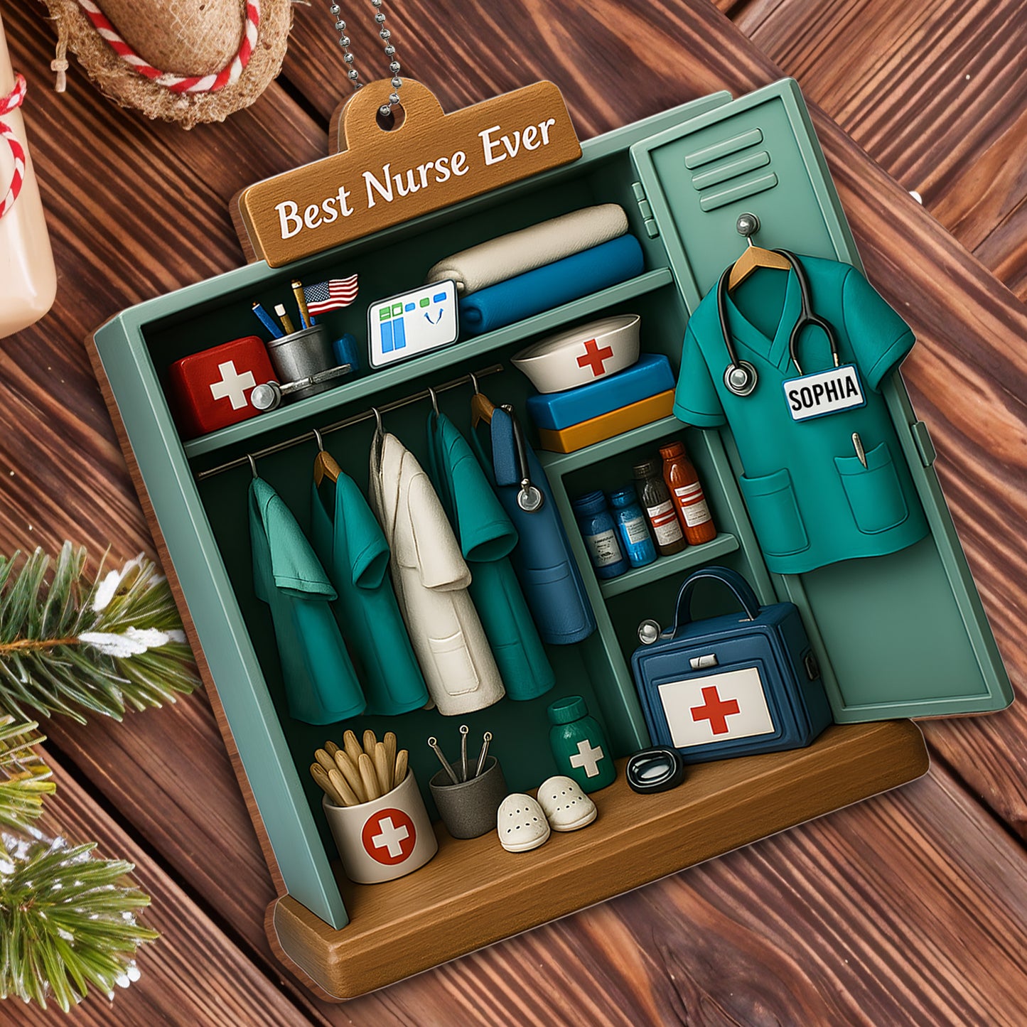 Best Nurse Ever, Nurse Uniform And Medical Equipment