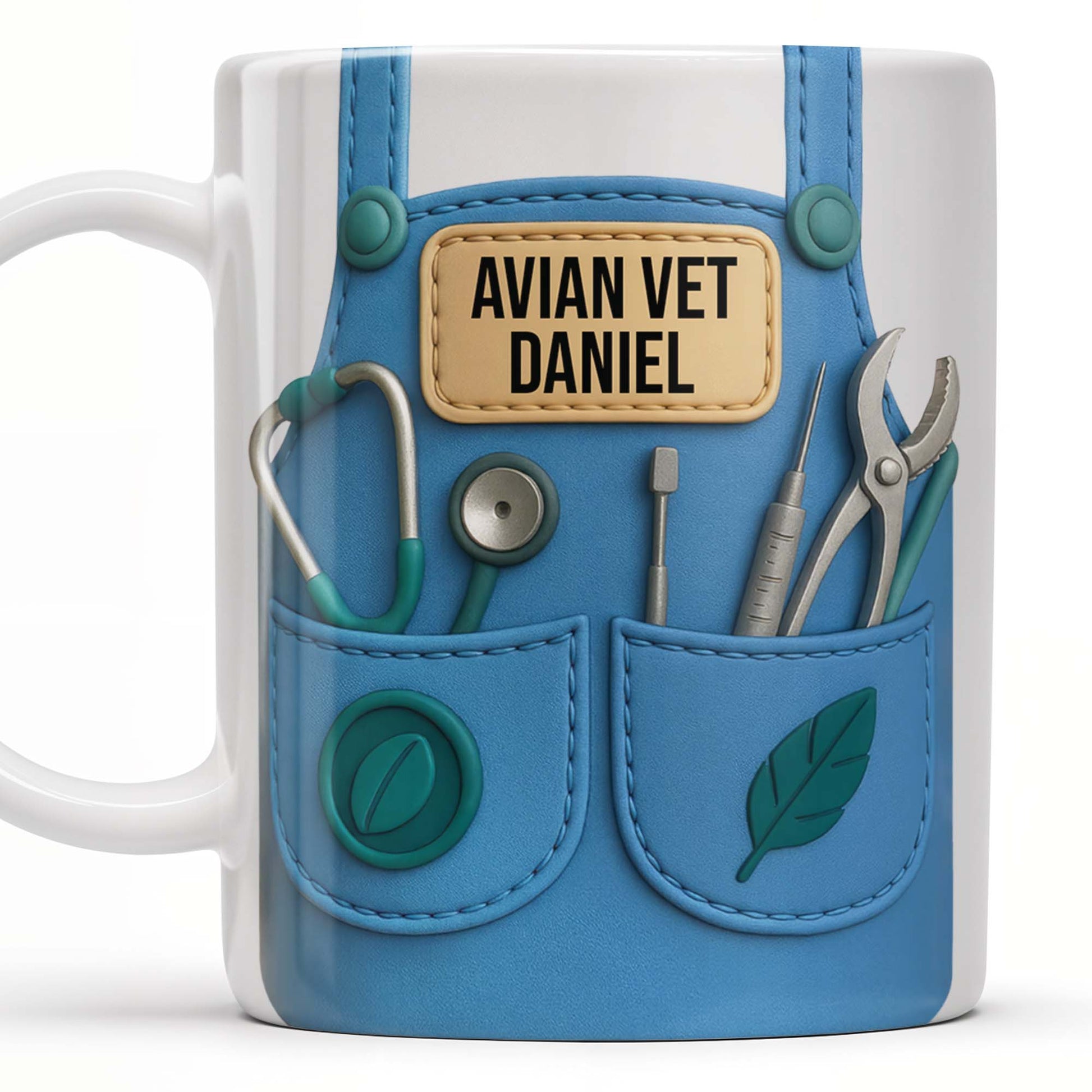 Avian Vet Customizable Mug With Medical Instruments