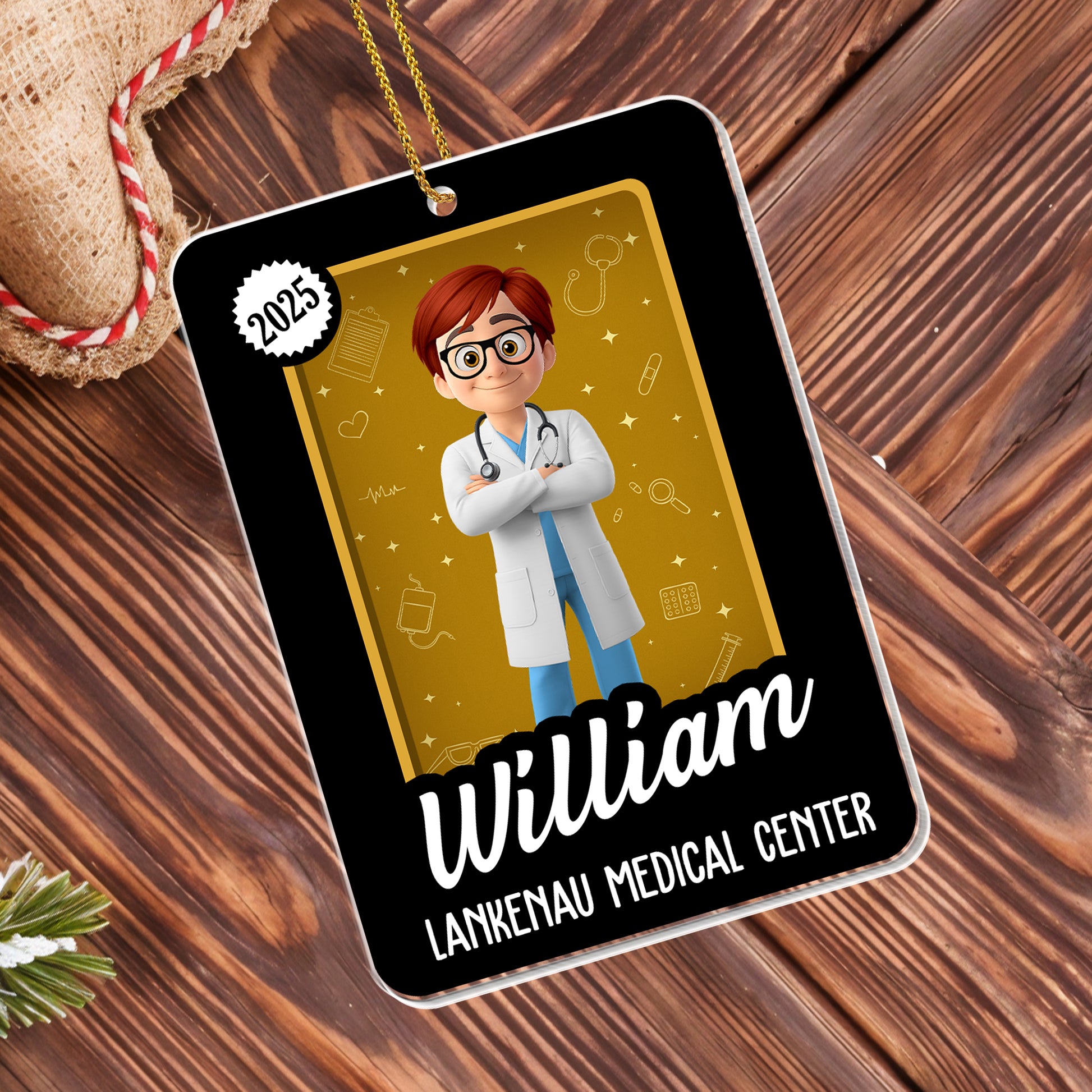 Celebrate Your Achievements, Custom Medical Professional Ornament