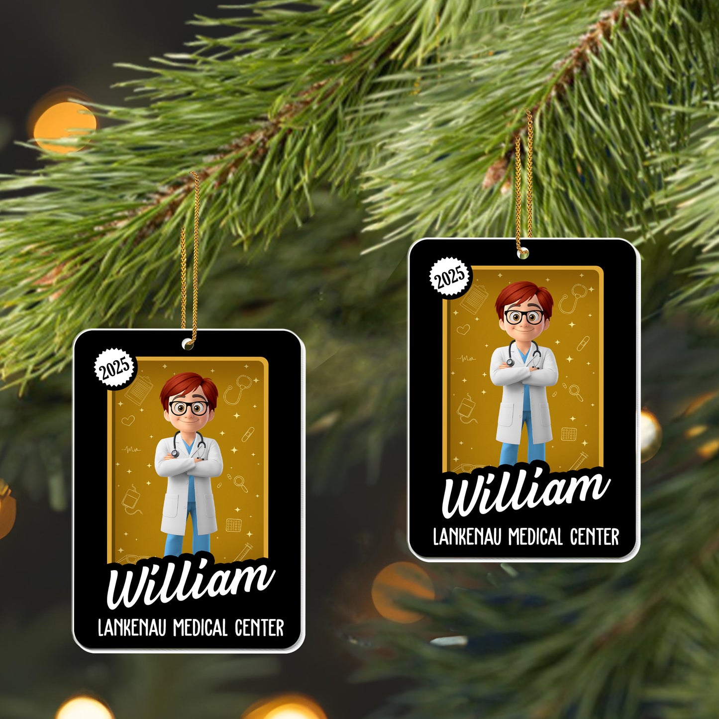 Celebrate Your Achievements, Custom Medical Professional Ornament