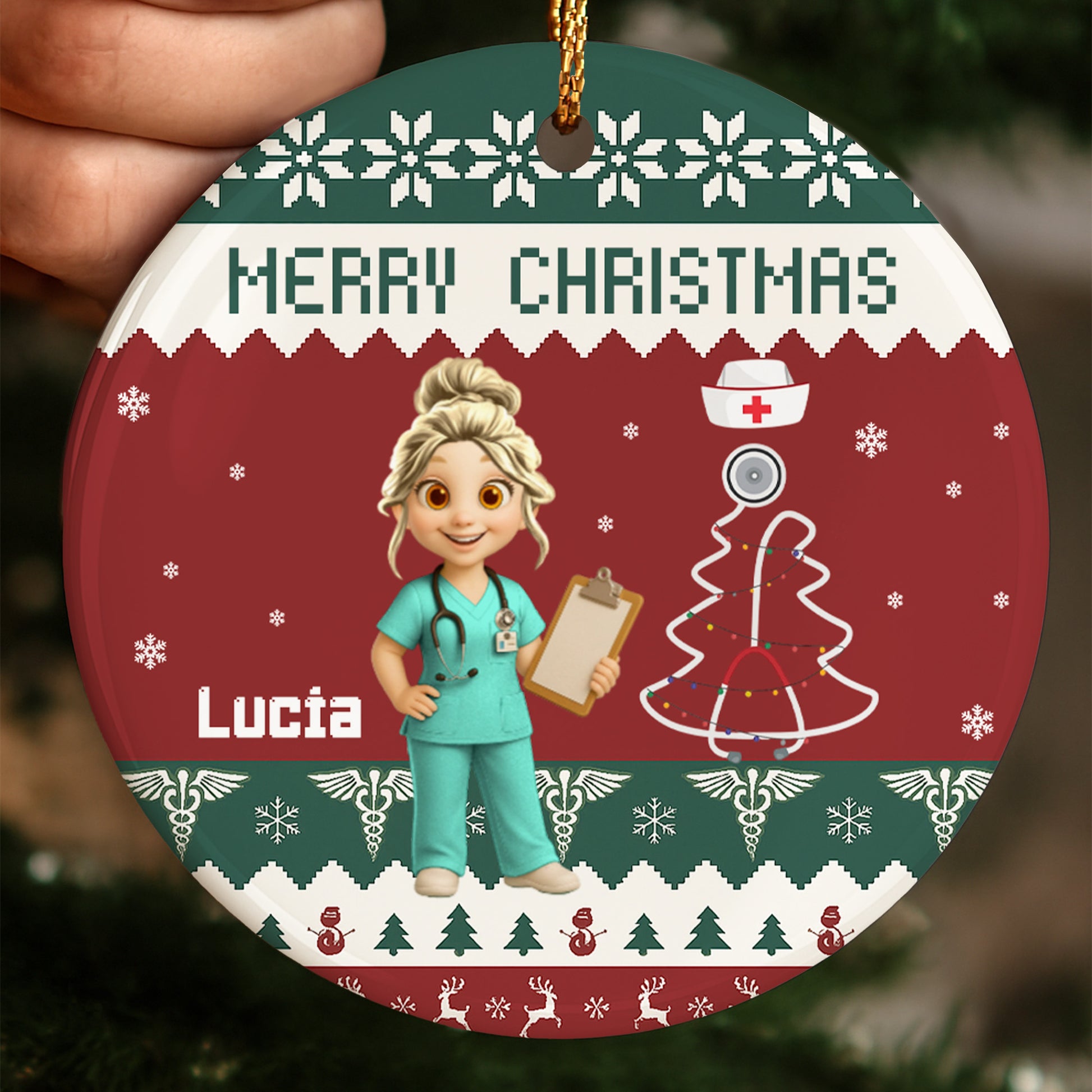 Merry Christmas Nurse Ornament