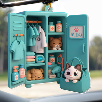 Charming Care For Pets Veterinary Theme - Personalized Custom Acrylic Ornament, Christmas Gift - DOC063_ACO