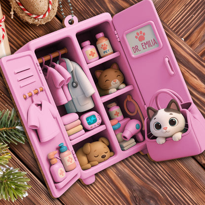 Celebrate Your Compassionate Care, Veterinary Theme - Personalized Custom Wood Ornament, Car Hanging Ornament - DOC063_WCA