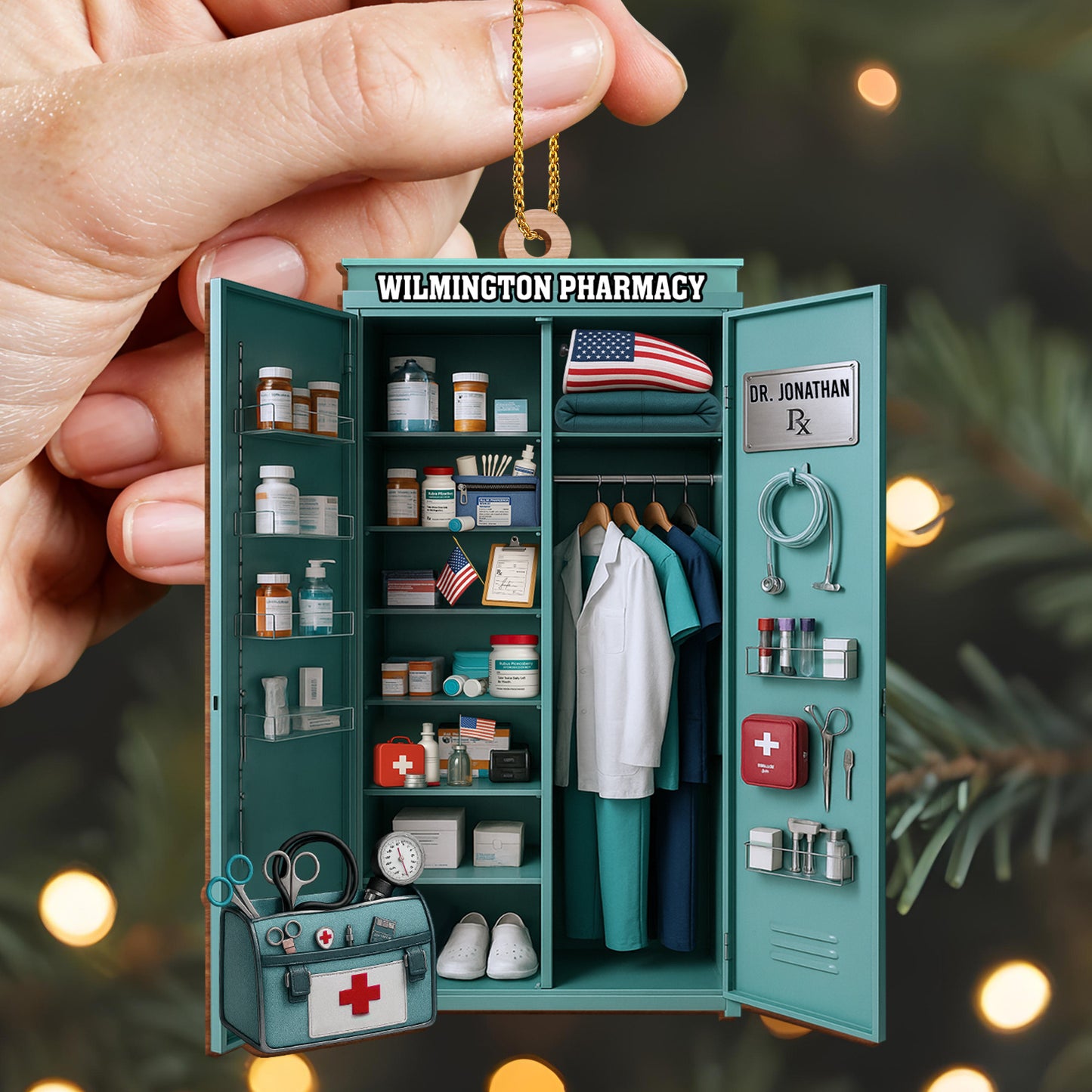 Wilmington Pharmacy Medical Cabinet With Doctor's Essentials