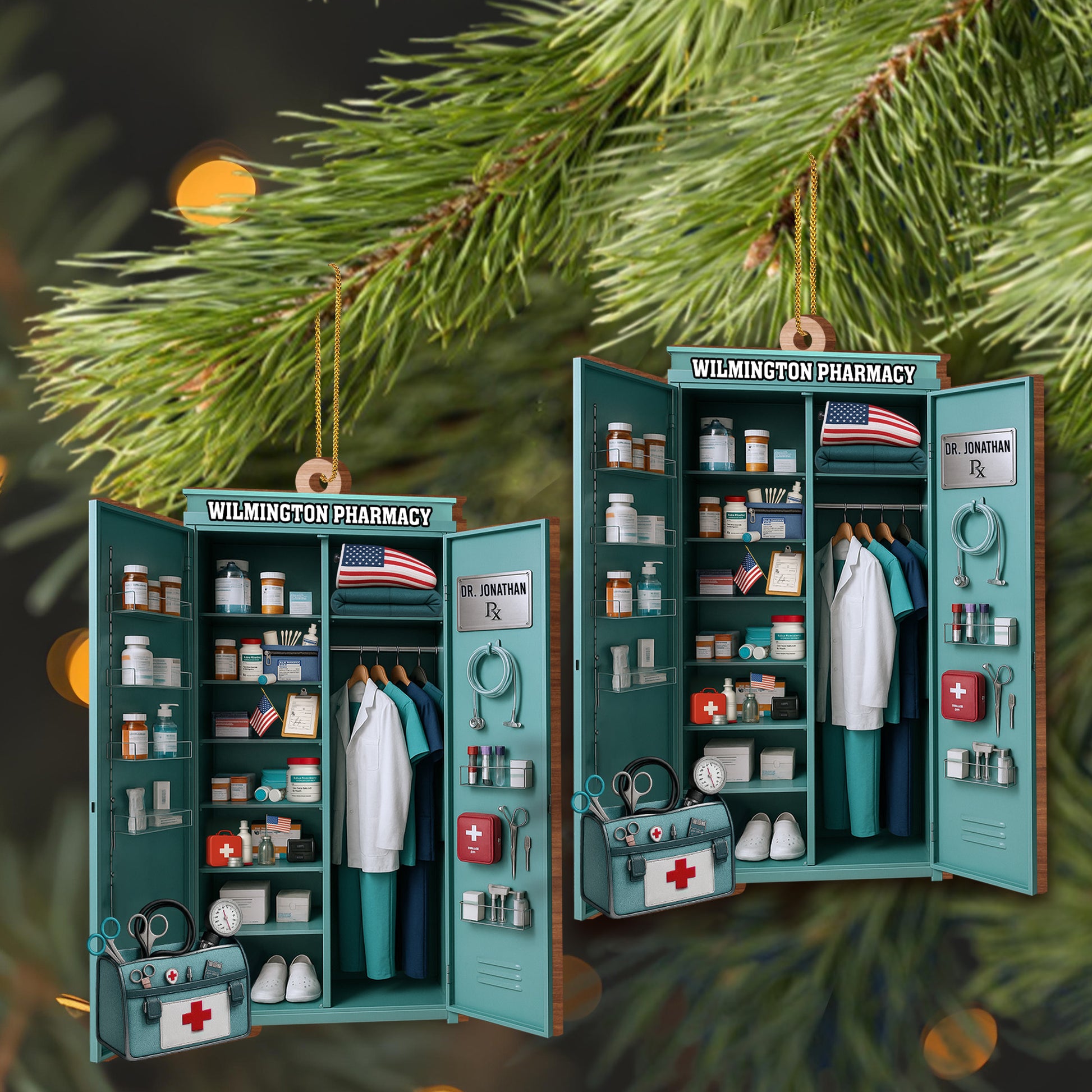 Wilmington Pharmacy Medical Cabinet With Doctor's Essentials