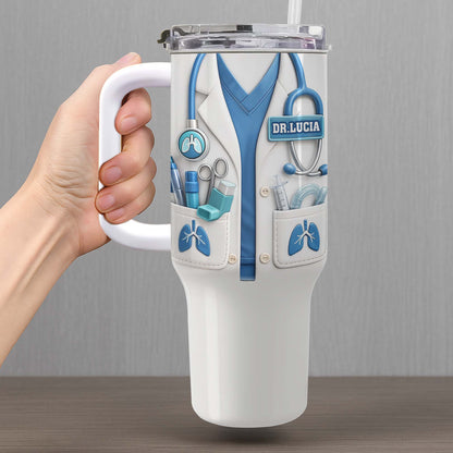 Customize This Sleek Tumbler With Straw