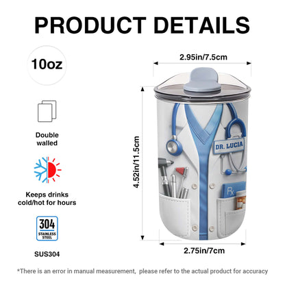 Healthcare Hero Lab Coat And Stethoscope Medical Uniform Design