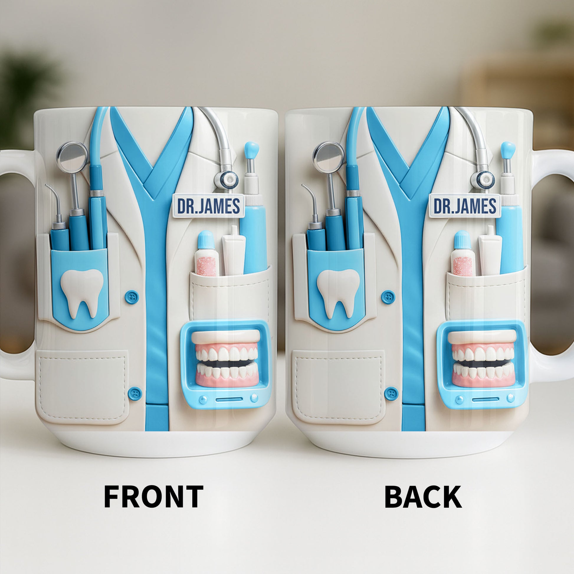 Customize With Name and Title, Dental Tools Design