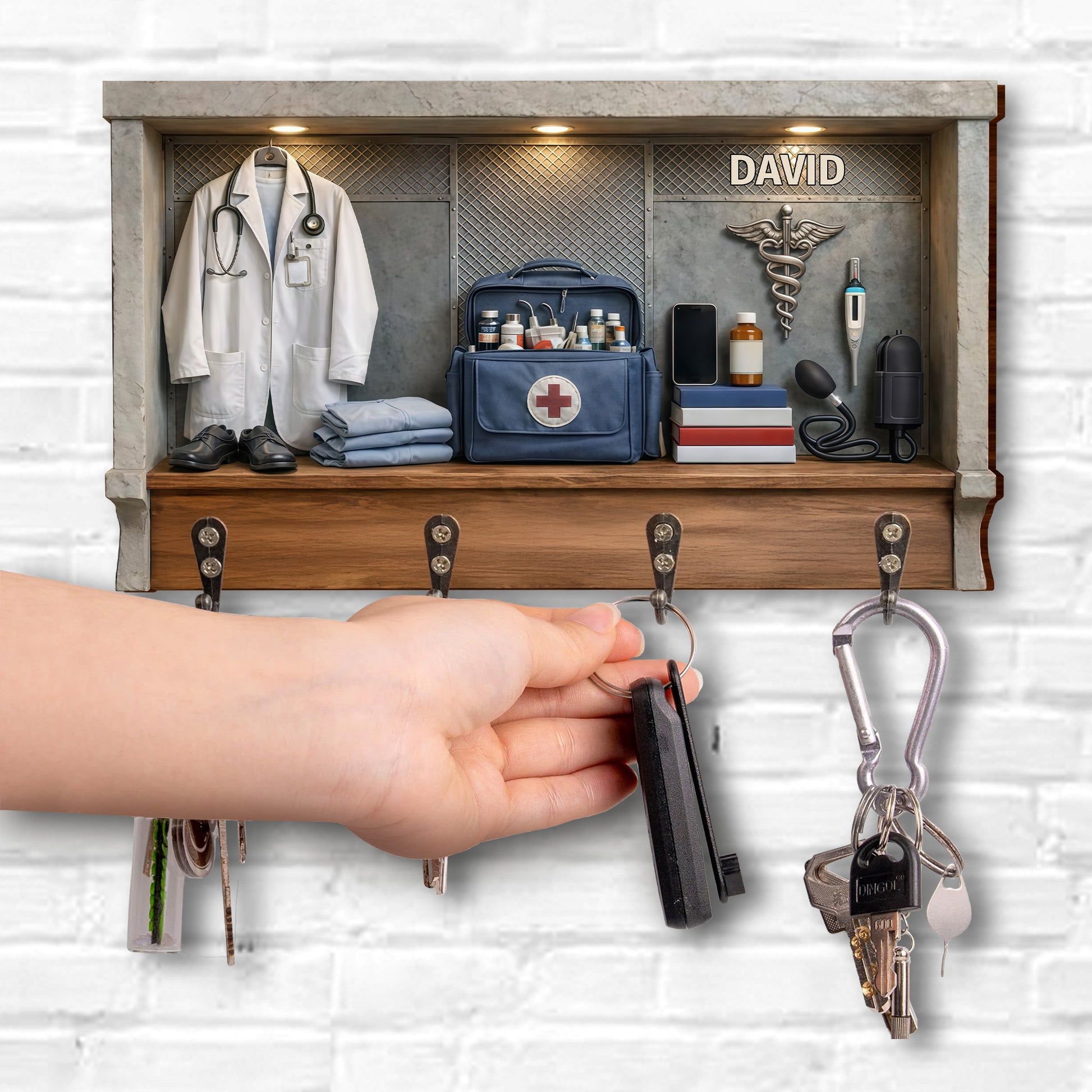 Saving Lives And Providing Care With Medical Coat And Caduceus