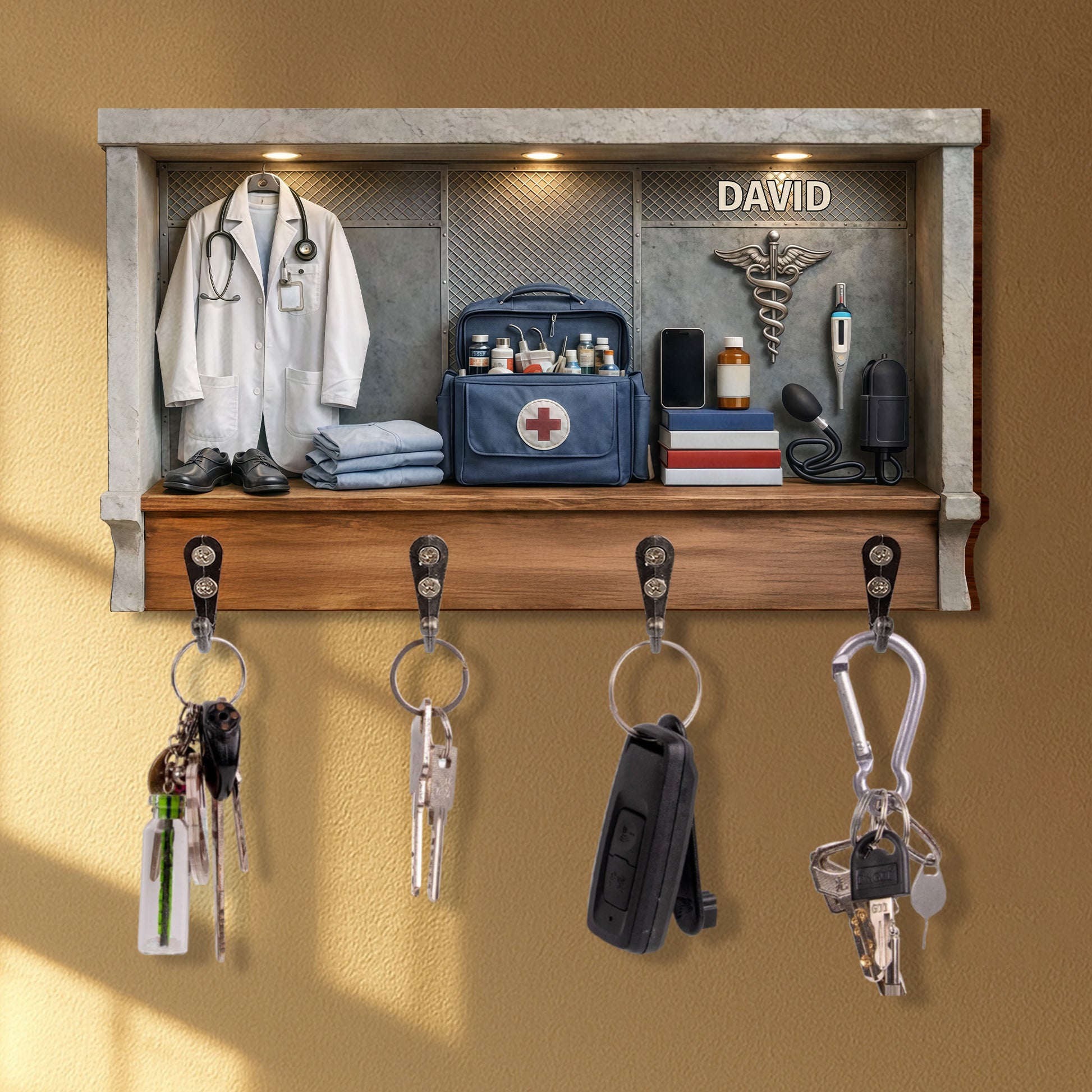 Saving Lives And Providing Care With Medical Coat And Caduceus