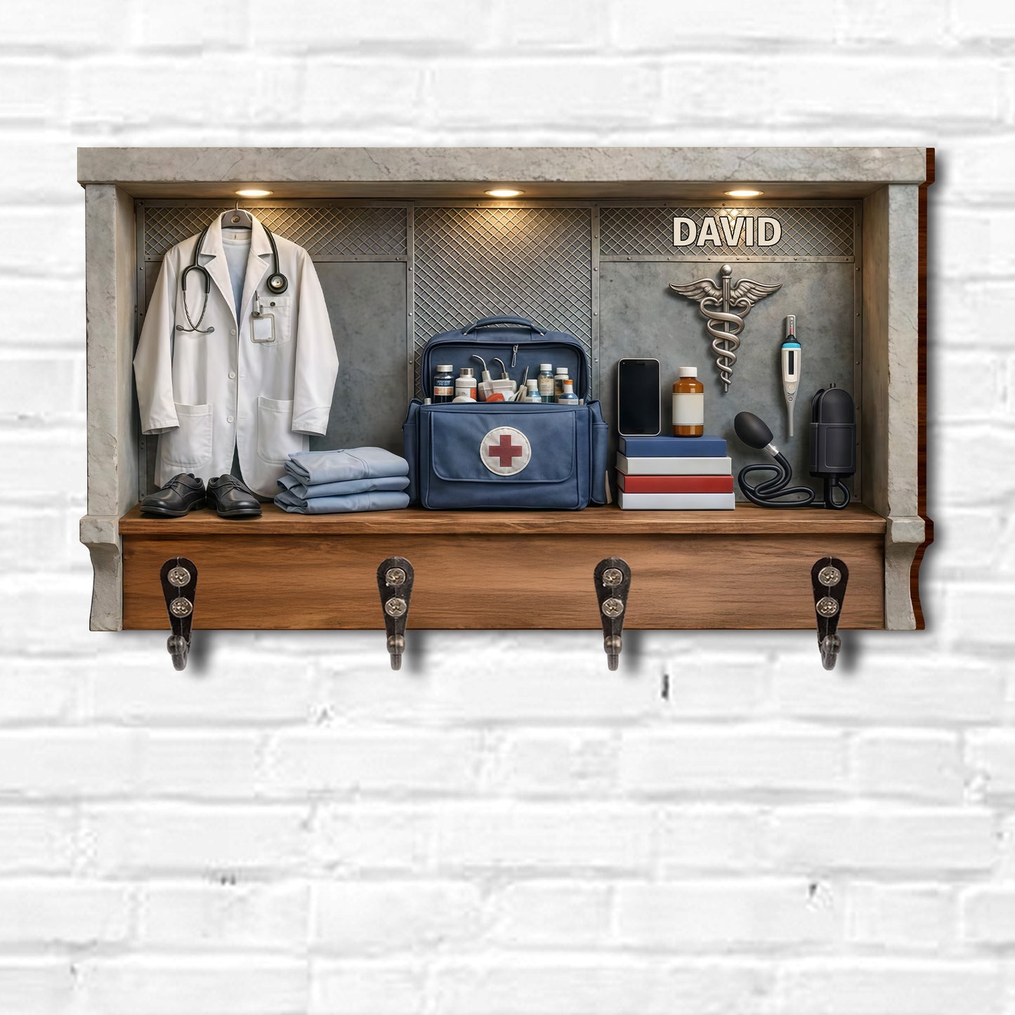 Saving Lives And Providing Care With Medical Coat And Caduceus