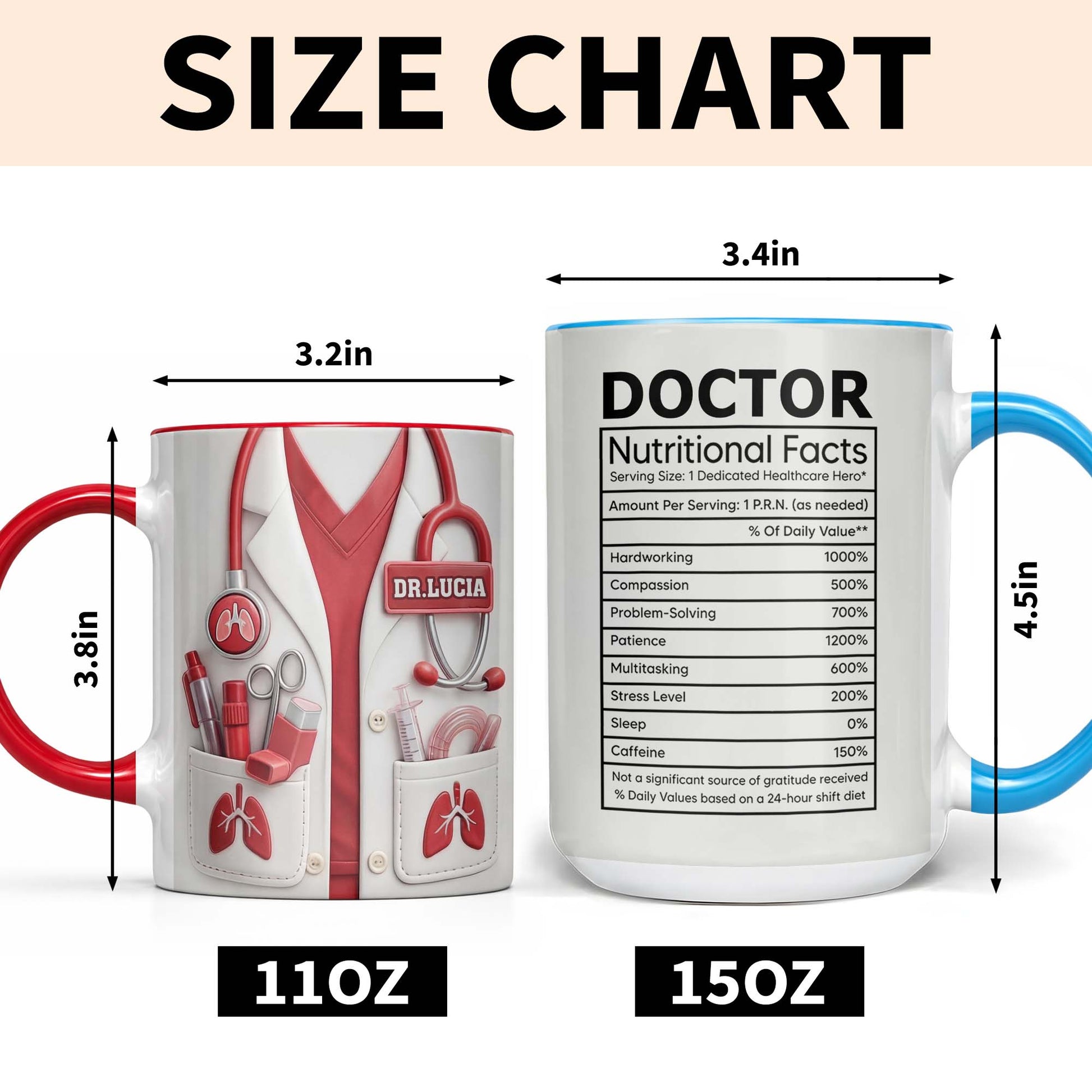 Dedicated To Healing Medical Lab Coat With Stethoscope And Lung Icons