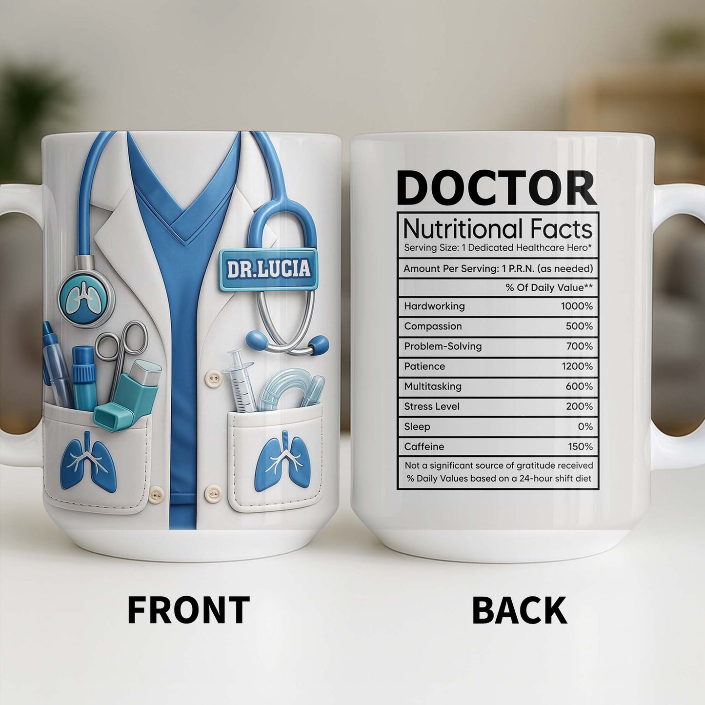 Doctor Nutritional Facts Dedicated Healthcare Hero
