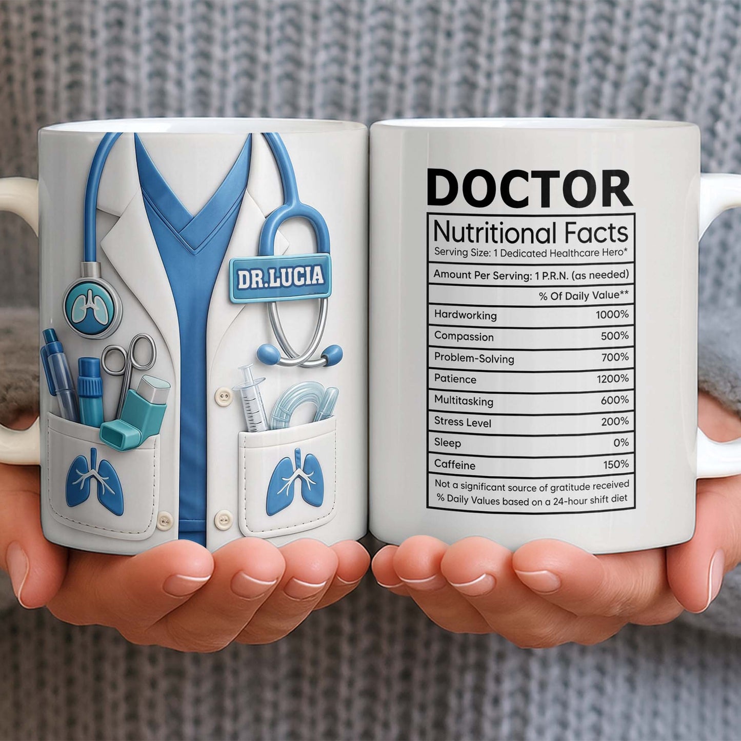Doctor Nutritional Facts Dedicated Healthcare Hero