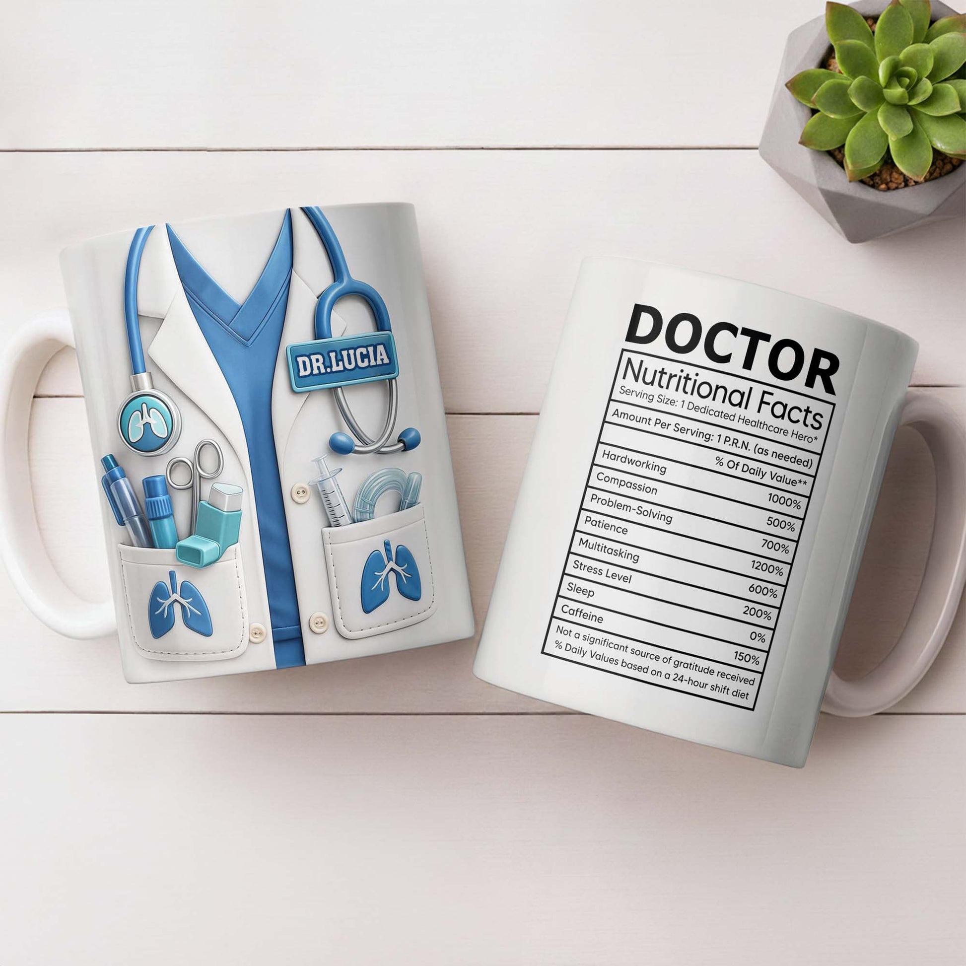 Doctor Nutritional Facts Dedicated Healthcare Hero