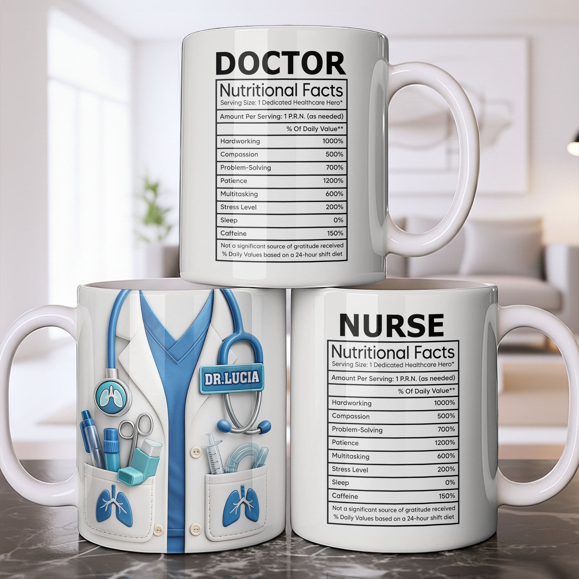Doctor Nutritional Facts Dedicated Healthcare Hero