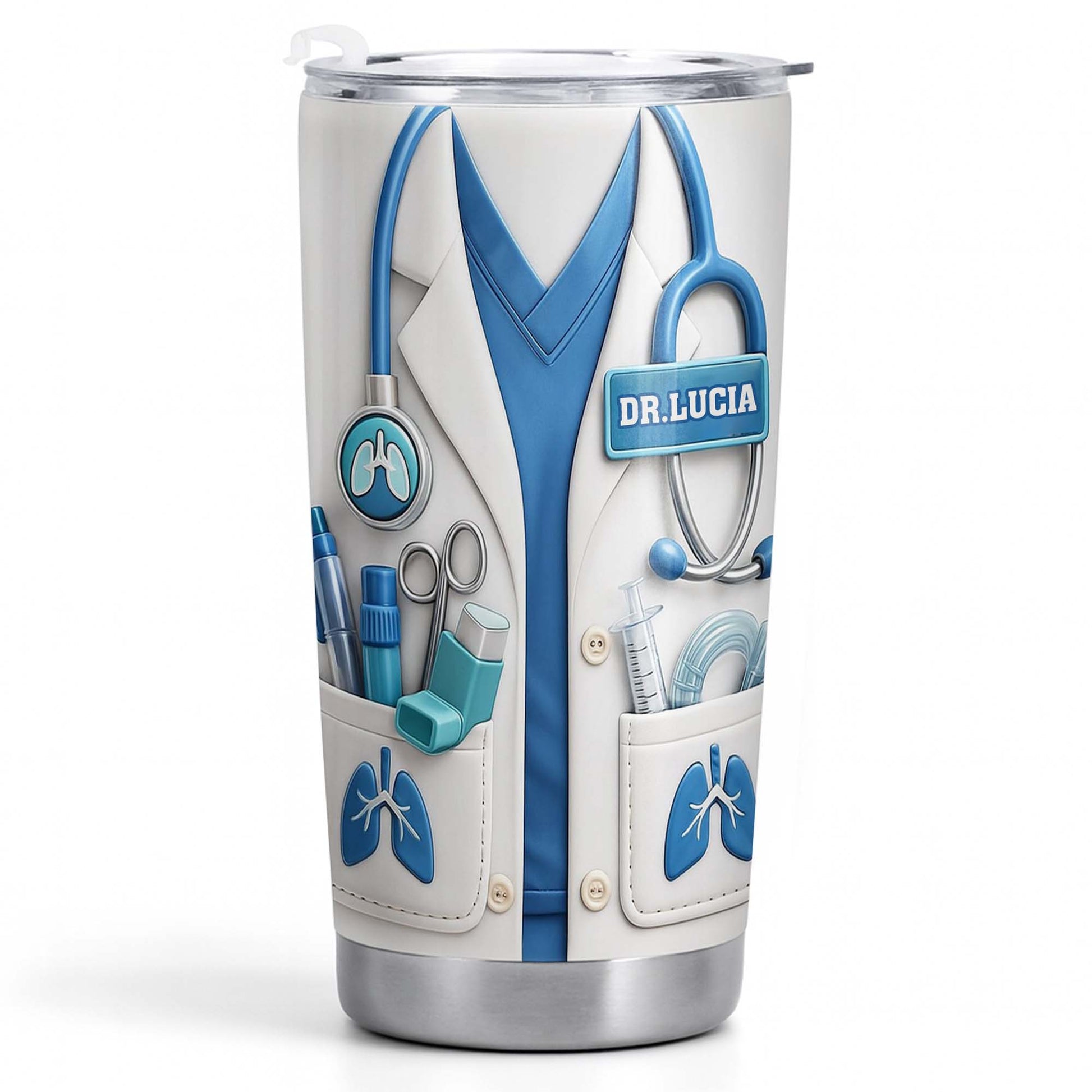 Doctor Nutritional Facts Lab Coat And Stethoscope Healthcare Gift