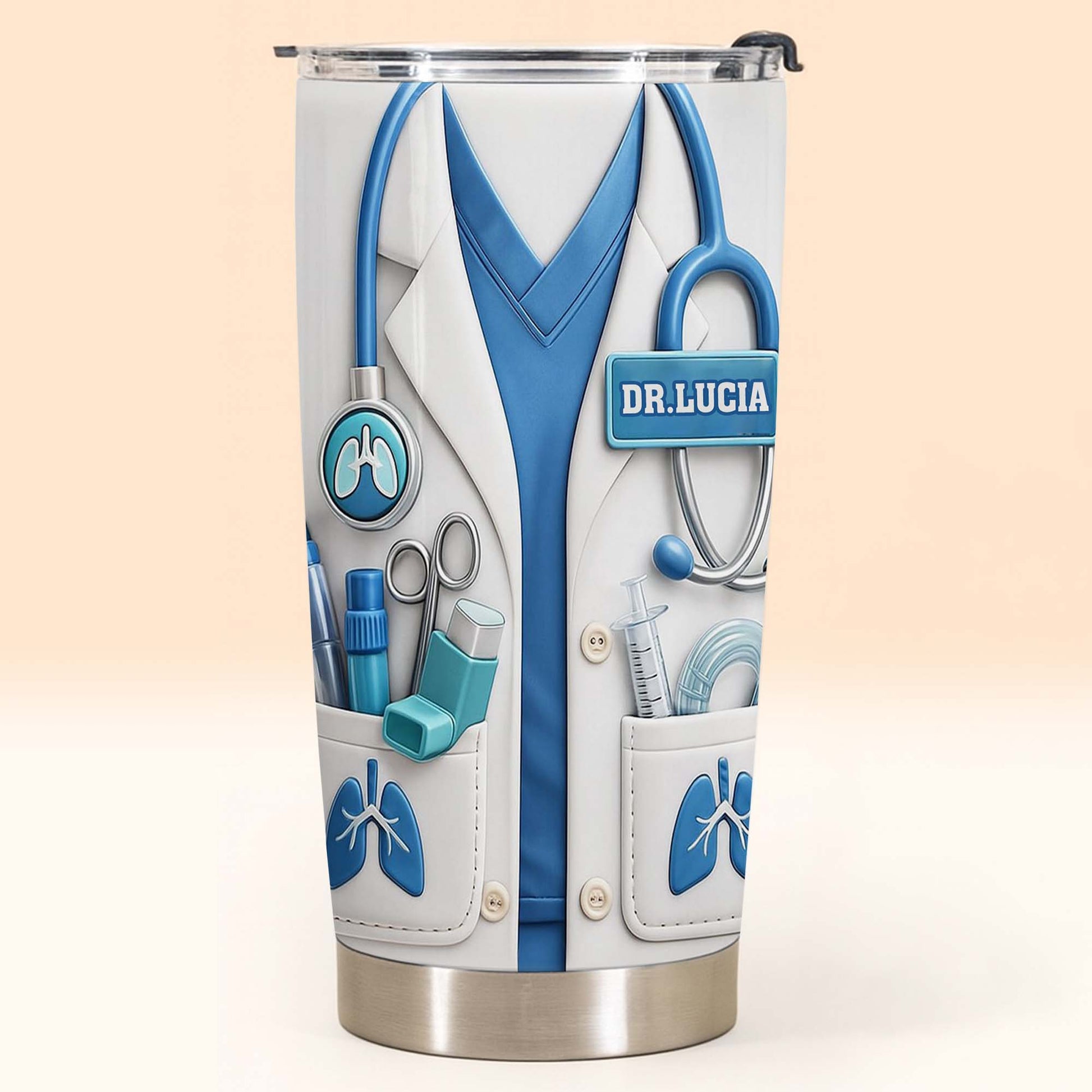 Doctor Nutritional Facts Lab Coat And Stethoscope Healthcare Gift