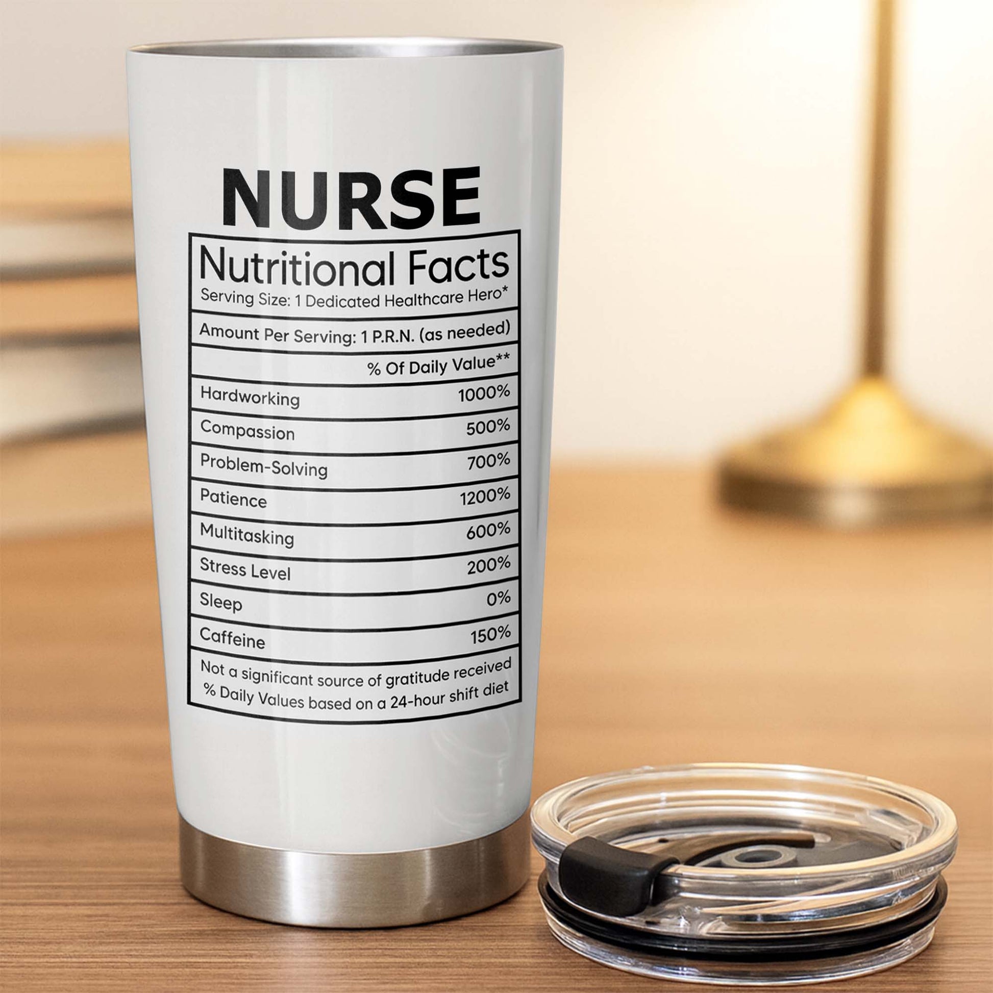 Doctor Nutritional Facts Lab Coat And Stethoscope Healthcare Gift