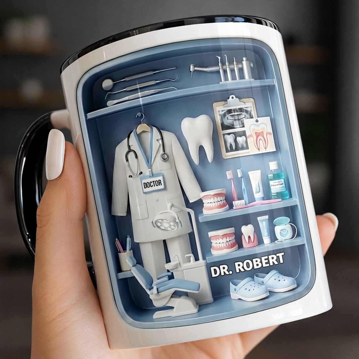 Doctor Of Dental Medicine Teeth And Medical Tools Design