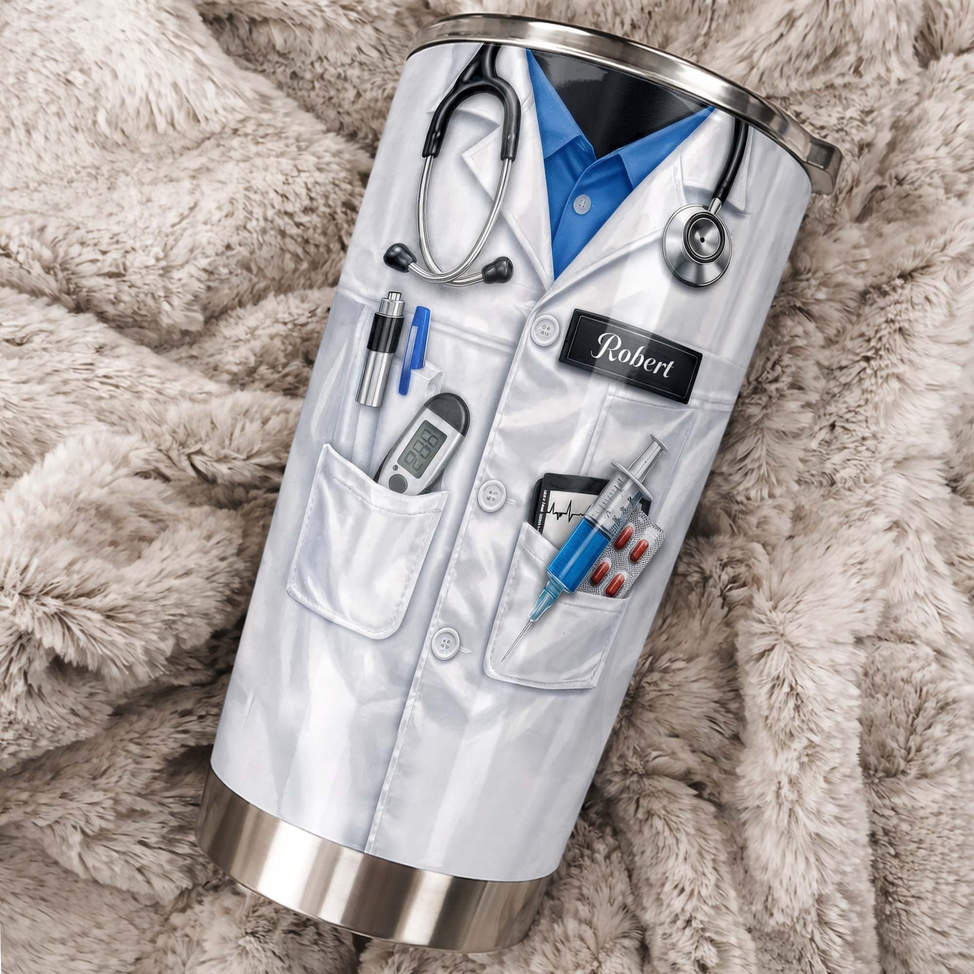 Personalized Medical Professional Tumbler With Stethoscope And Tools
