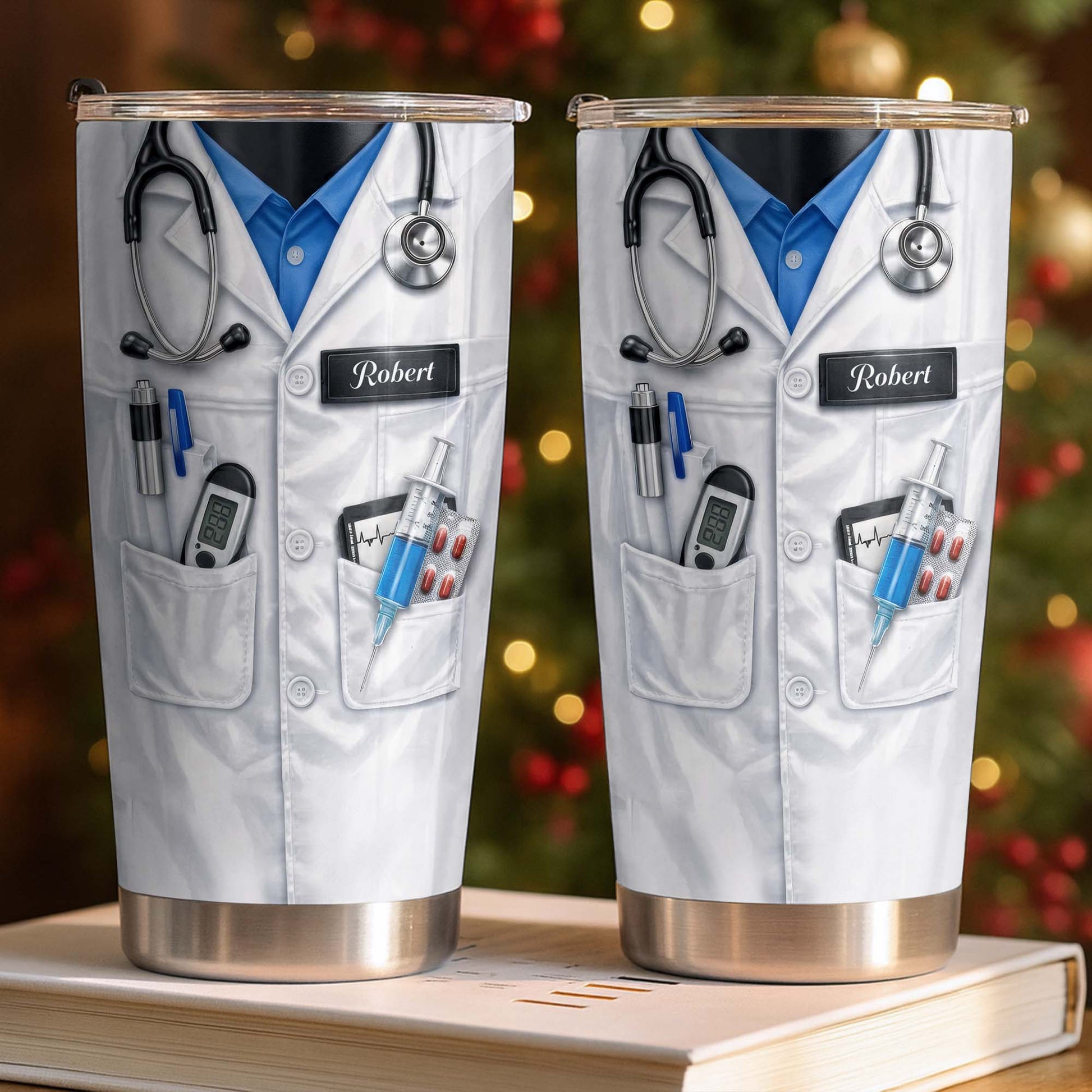 Personalized Medical Professional Tumbler With Stethoscope And Tools