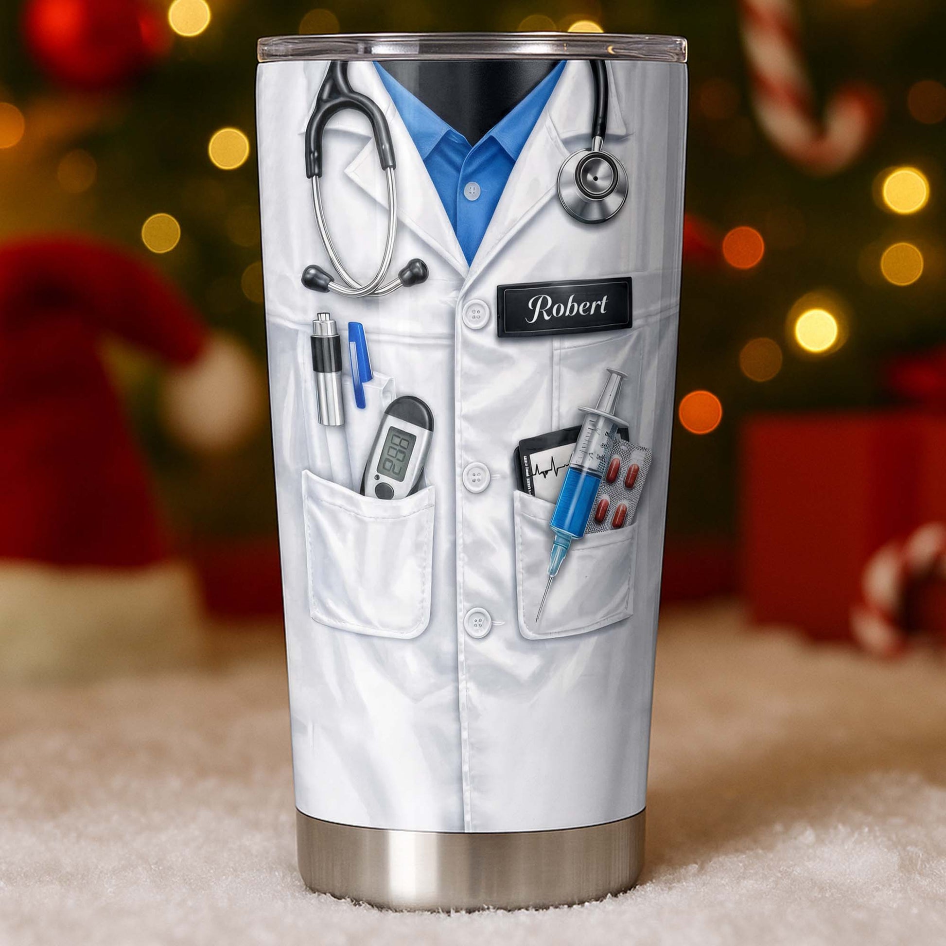 Personalized Medical Professional Tumbler With Stethoscope And Tools