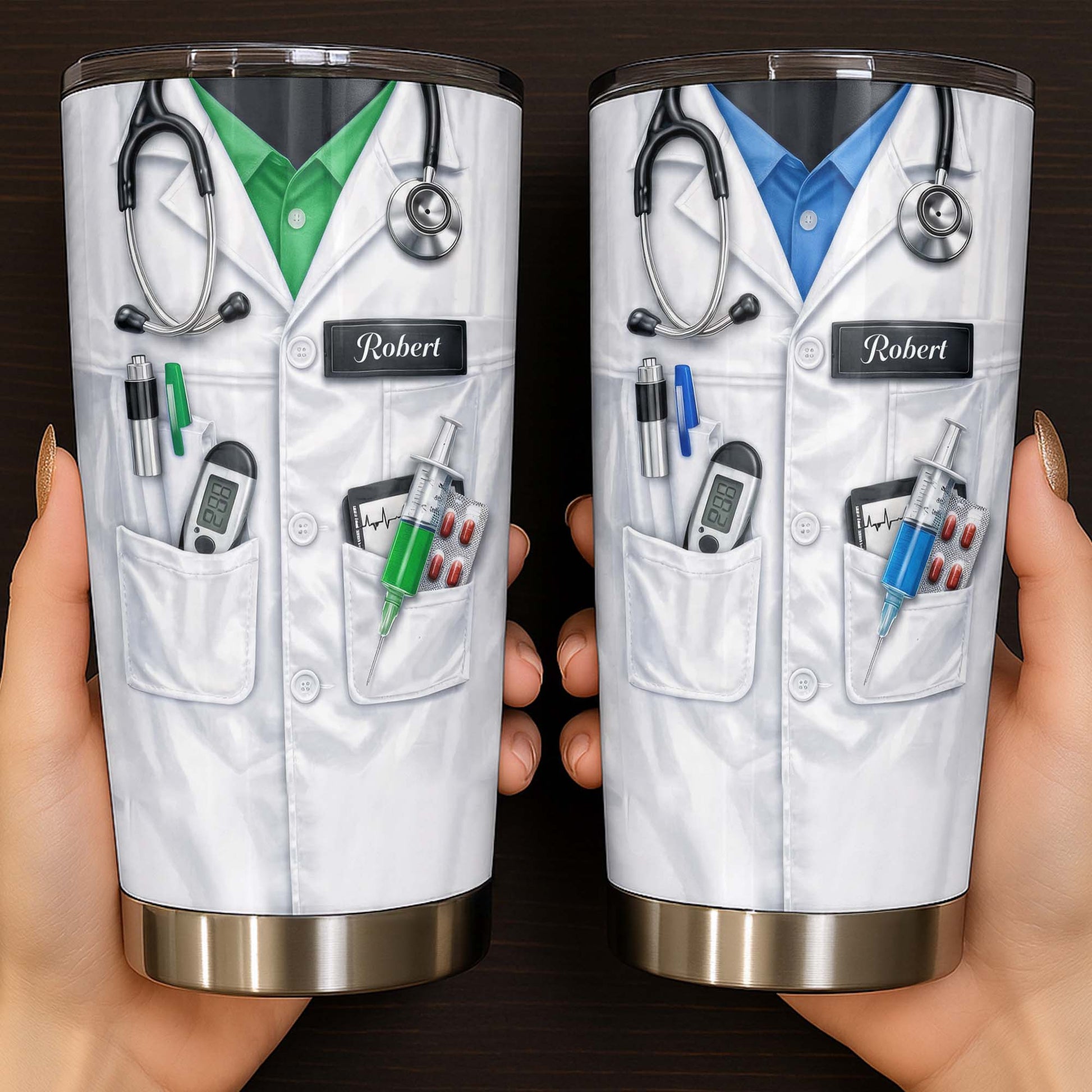 Personalized Medical Professional Tumbler With Stethoscope And Tools