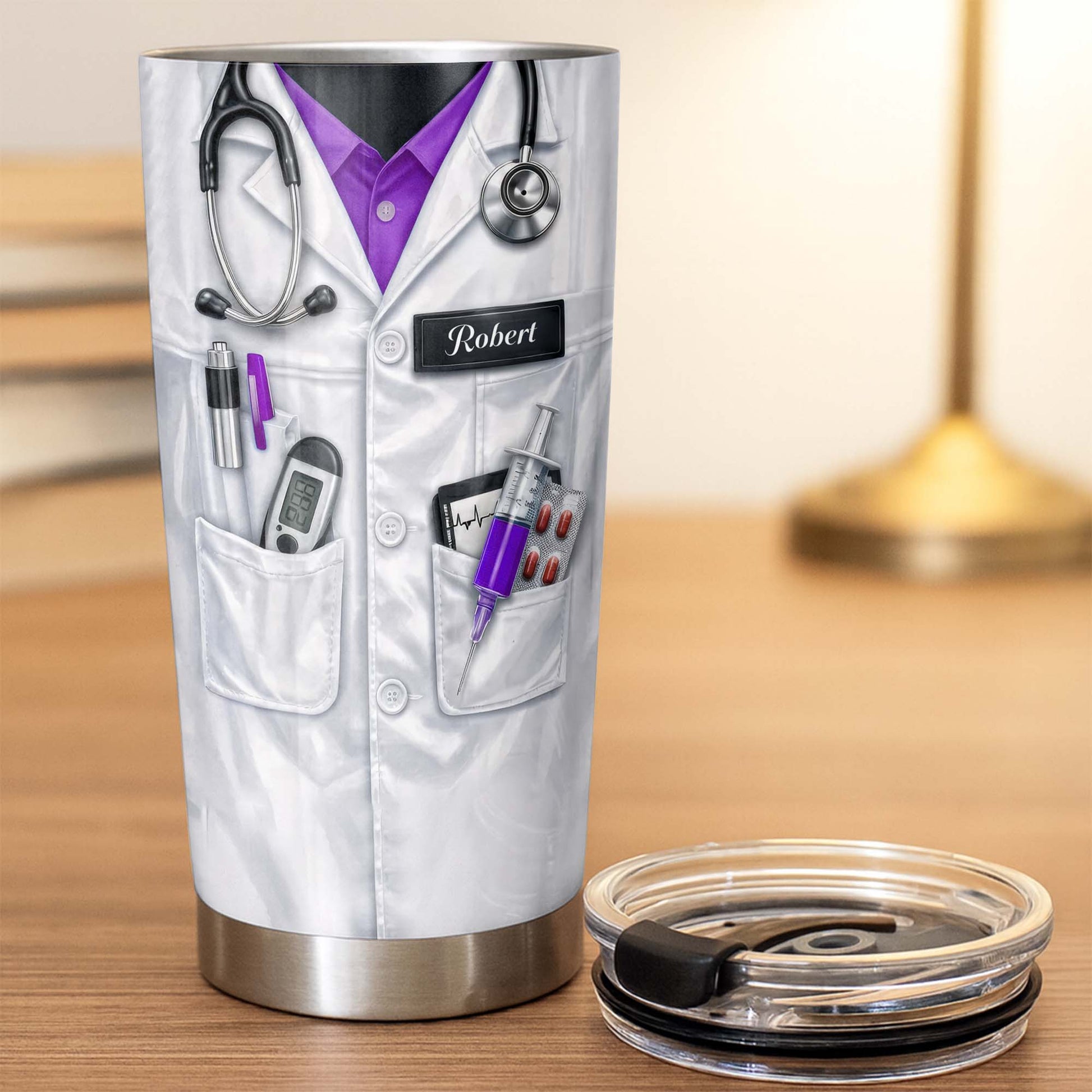Personalized Medical Professional Tumbler With Stethoscope And Tools
