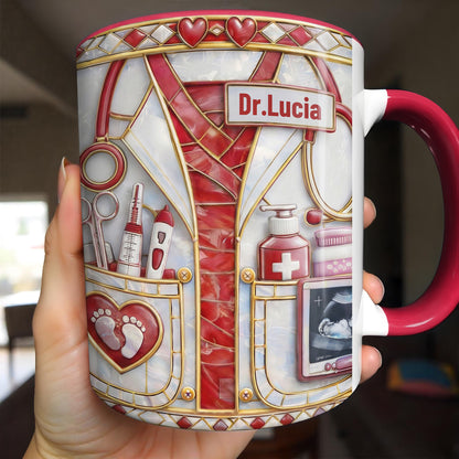 Dedicated Doctor Caring For New Life With Stethoscope And Ultrasound