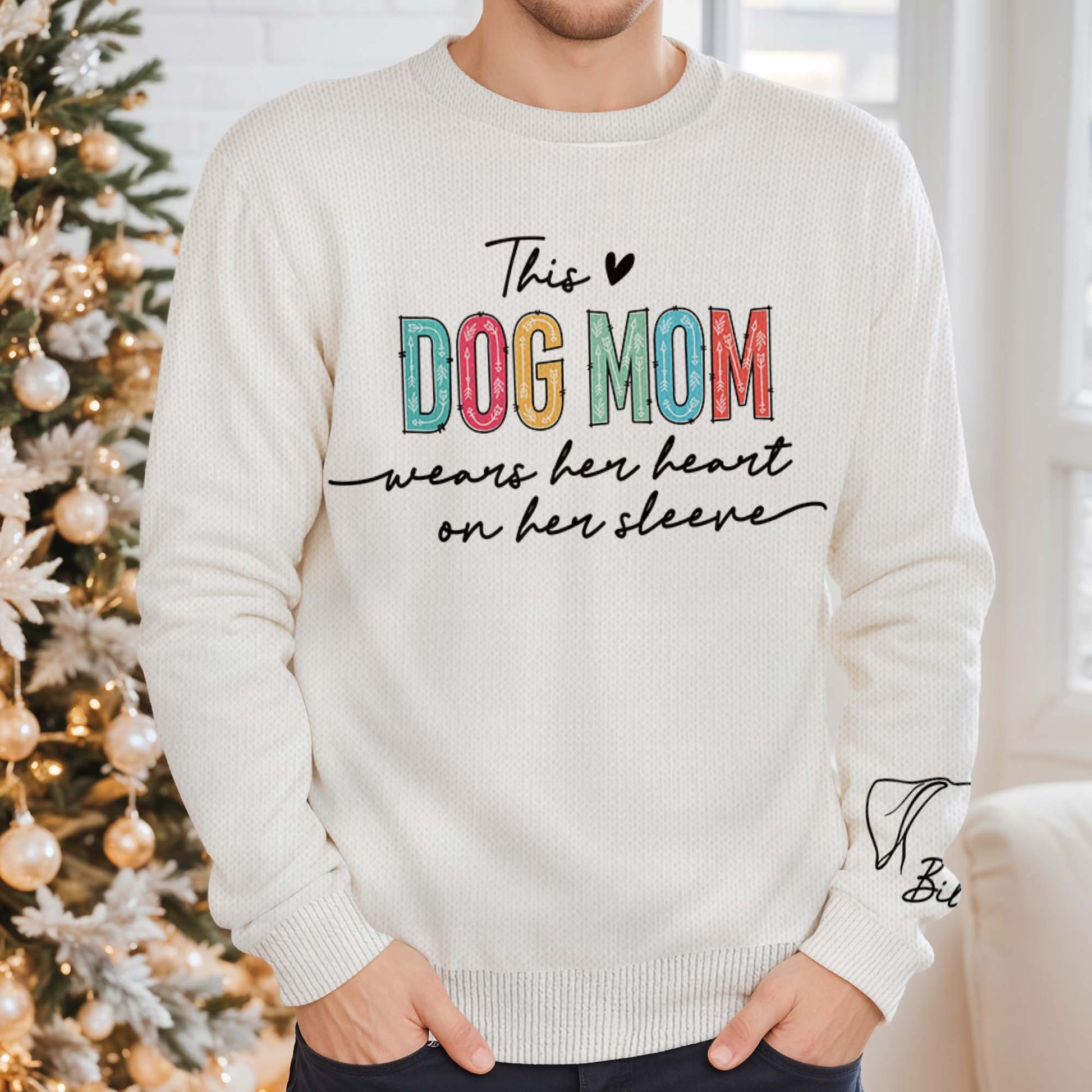 Capture Every Moment Stylish Comfortable Dog Silhouette Sweatshirt