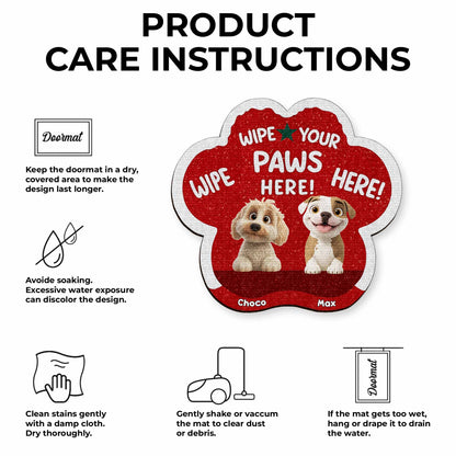 Wipe Your Paws Here With Cute Dogs