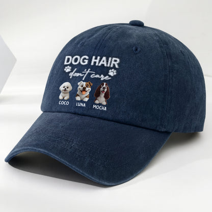 Dog Hair Don't Care With Cute Dogs And Paw Prints