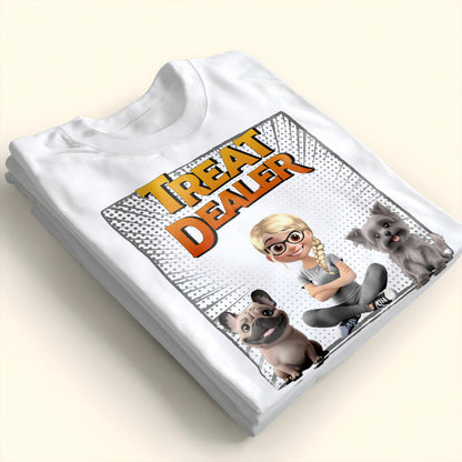 Treat Dealer With Cartoon Girl And Dogs