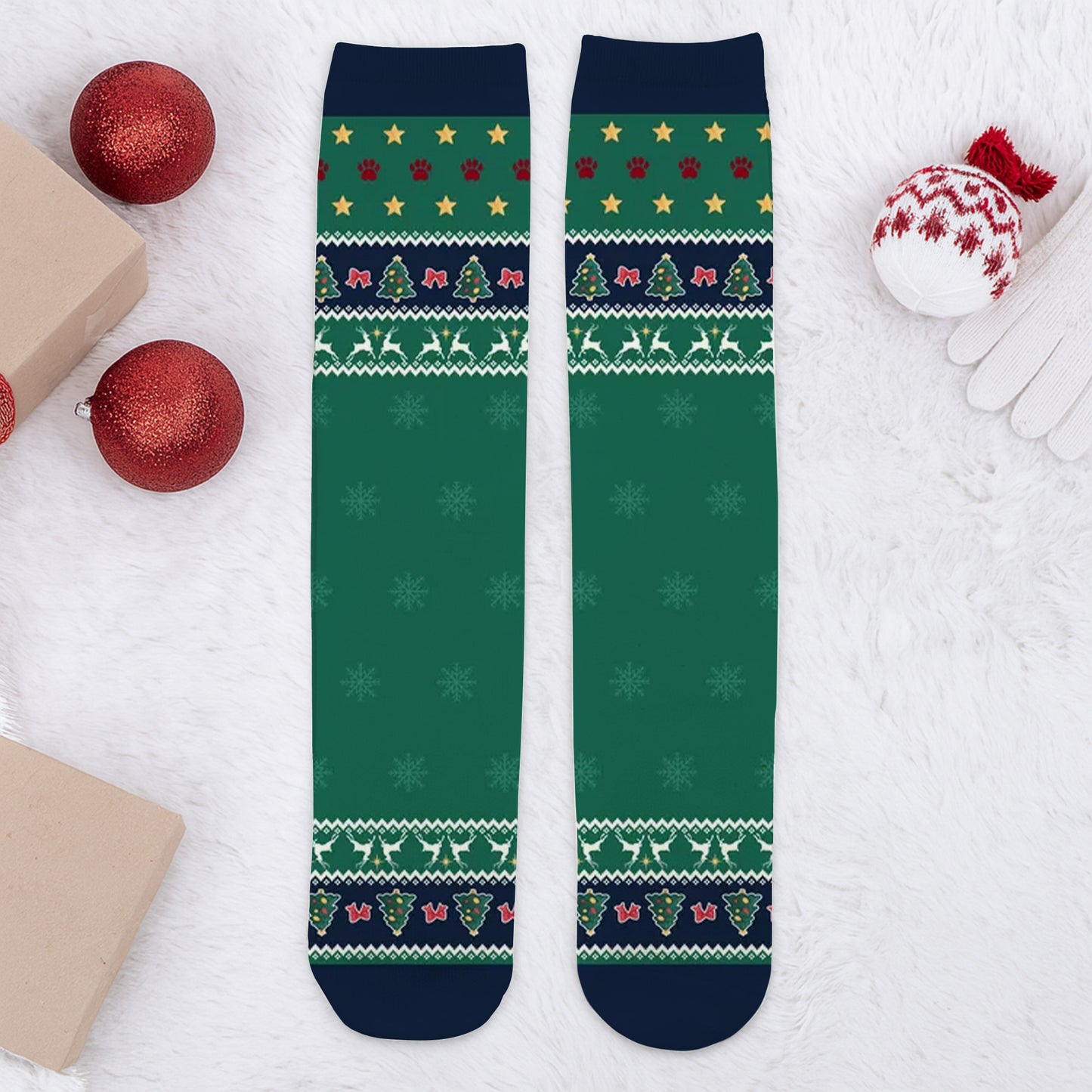 A Girl And Her Dogs, A Bond That Can't Be Broken - Personalized Crew Socks - DOG022_CSOCK