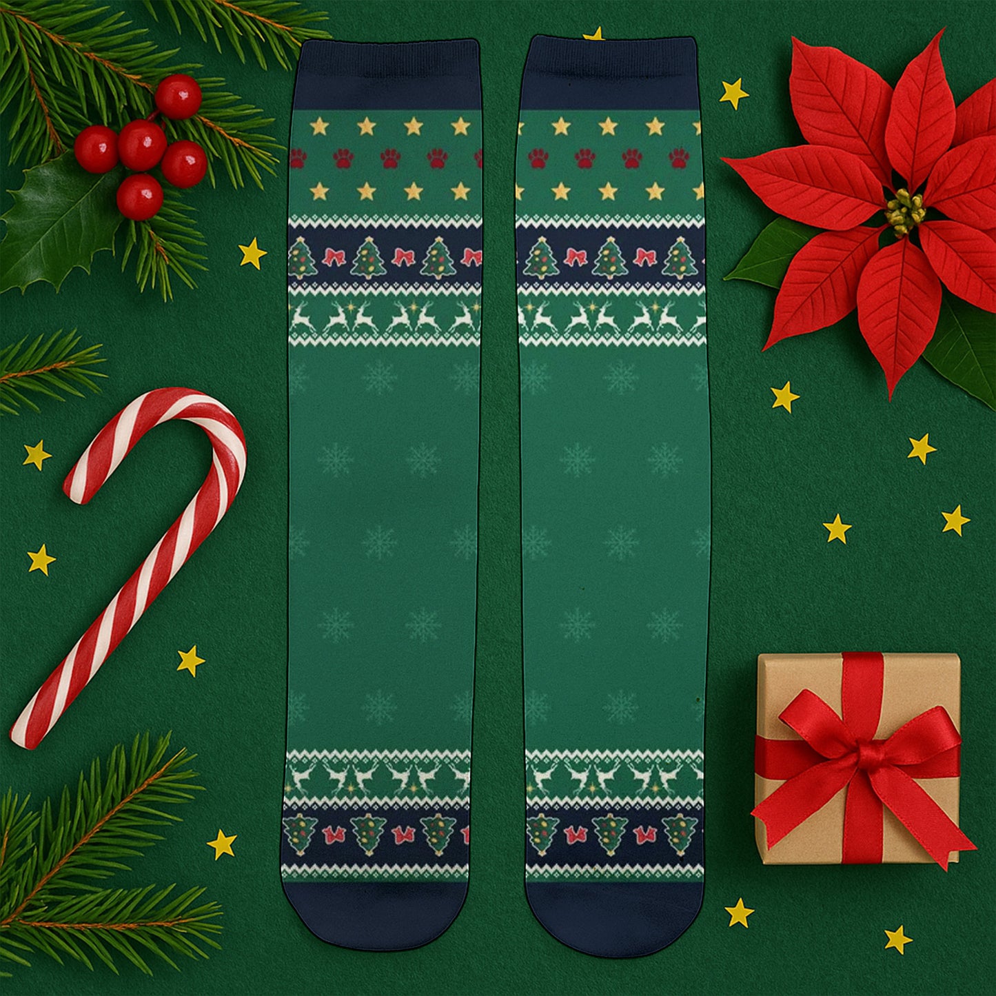 A Girl And Her Dogs, A Bond That Can't Be Broken - Personalized Crew Socks - DOG022_CSOCK