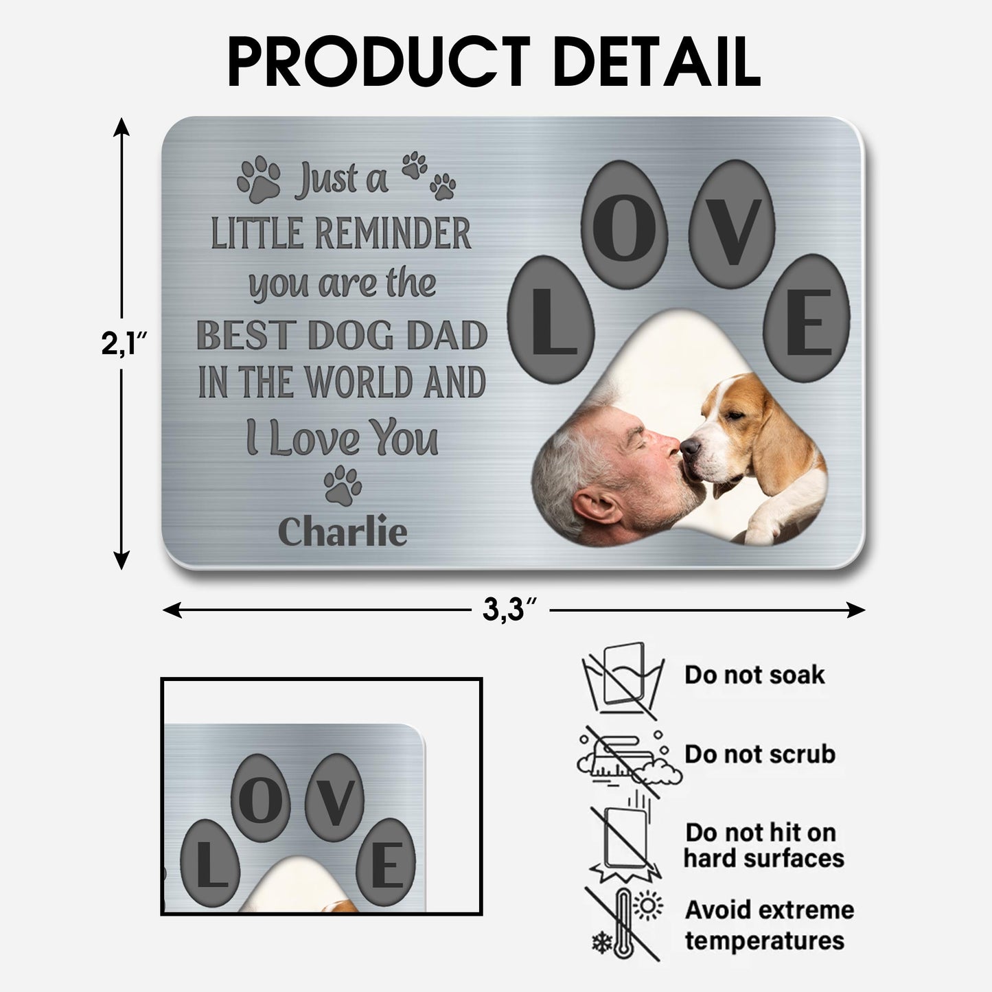 Just A Little Reminder You Are The Best Dog Dad In The World And I Love You, Paws And Dog