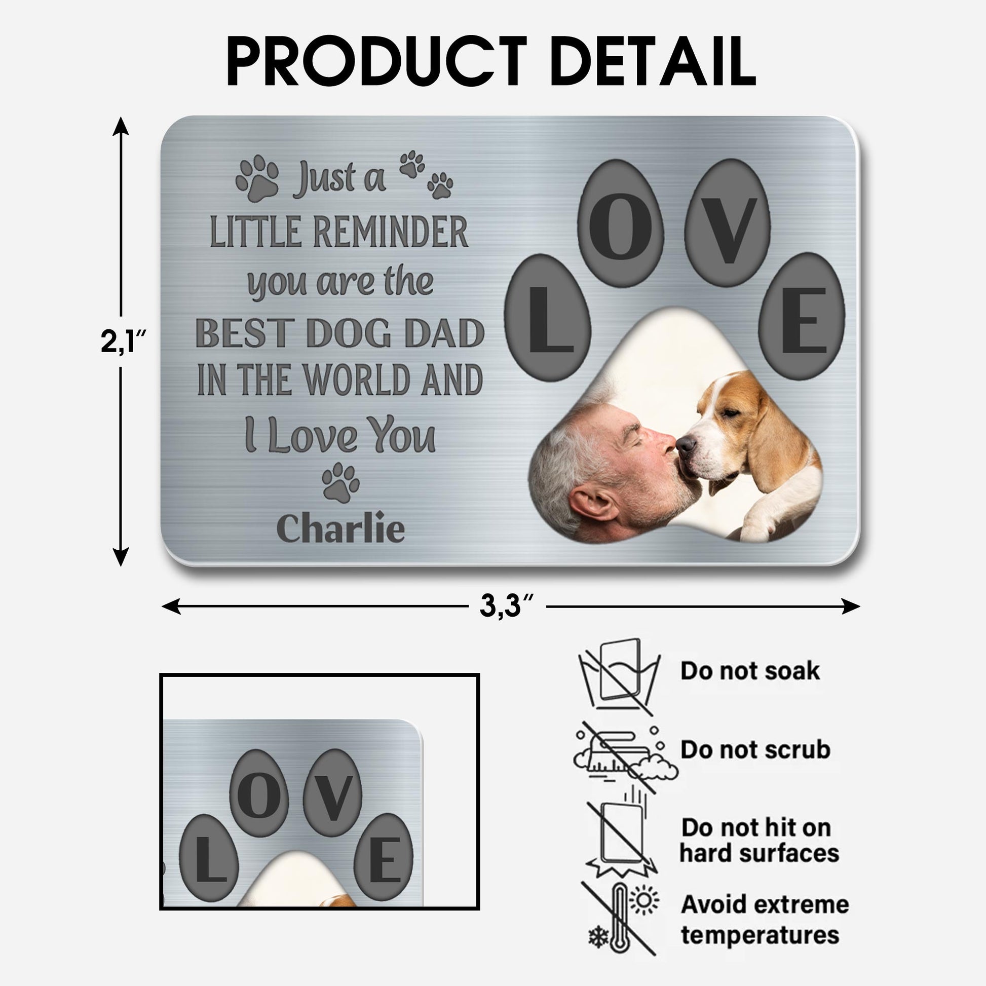 Just A Little Reminder You Are The Best Dog Dad In The World And I Love You, Paws And Dog