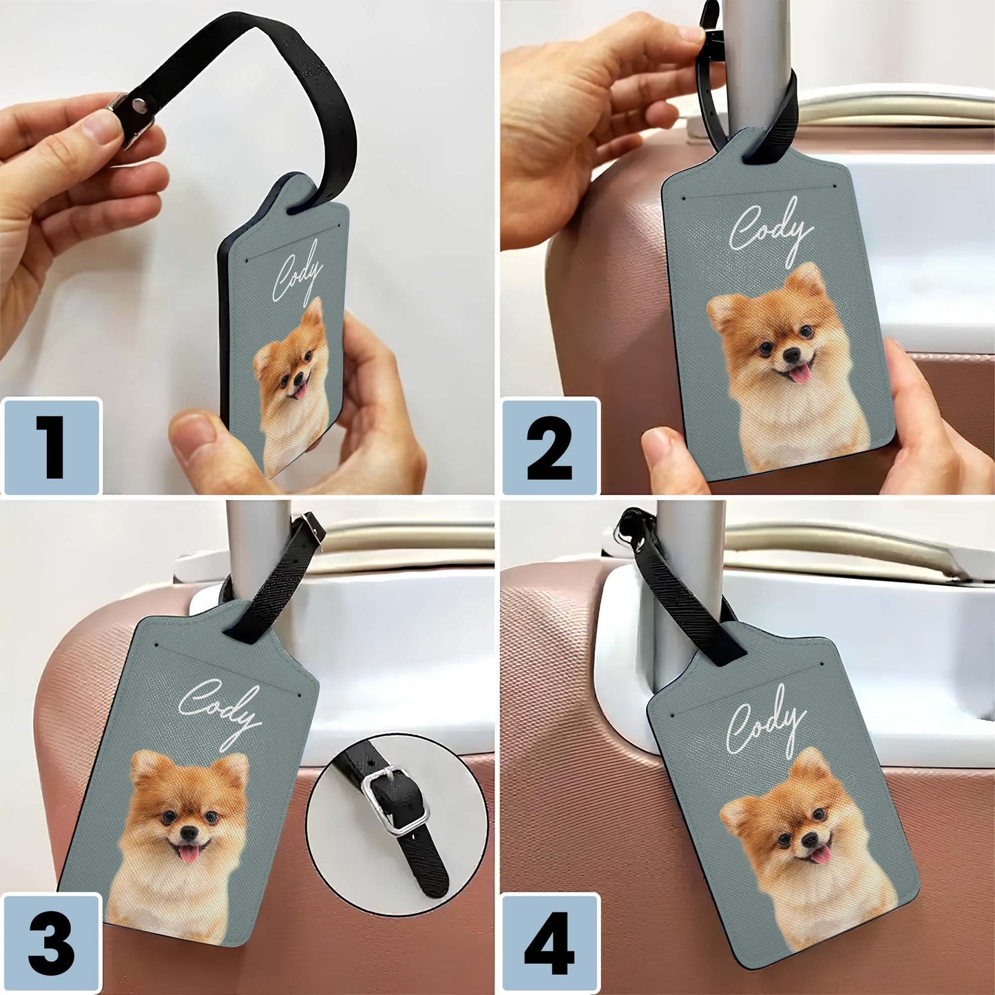 Cody Dog Custom Luggage Tag