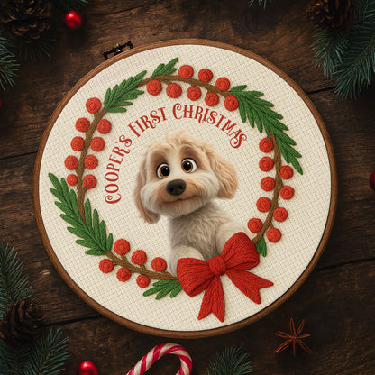 First Christmas Celebration With Cute Dog